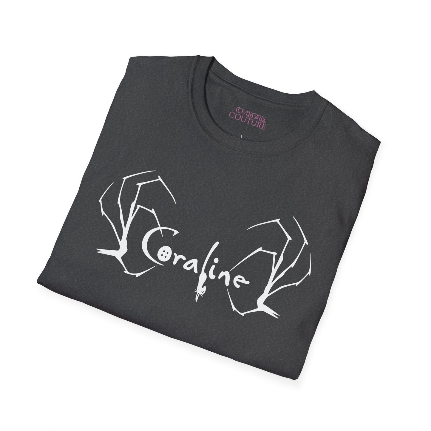 Coraline Inspired Unisex Softstyle T-Shirt | Halloween Costume, Gift for Fans, Graphic Tee, Movie Merch, Casual Wear