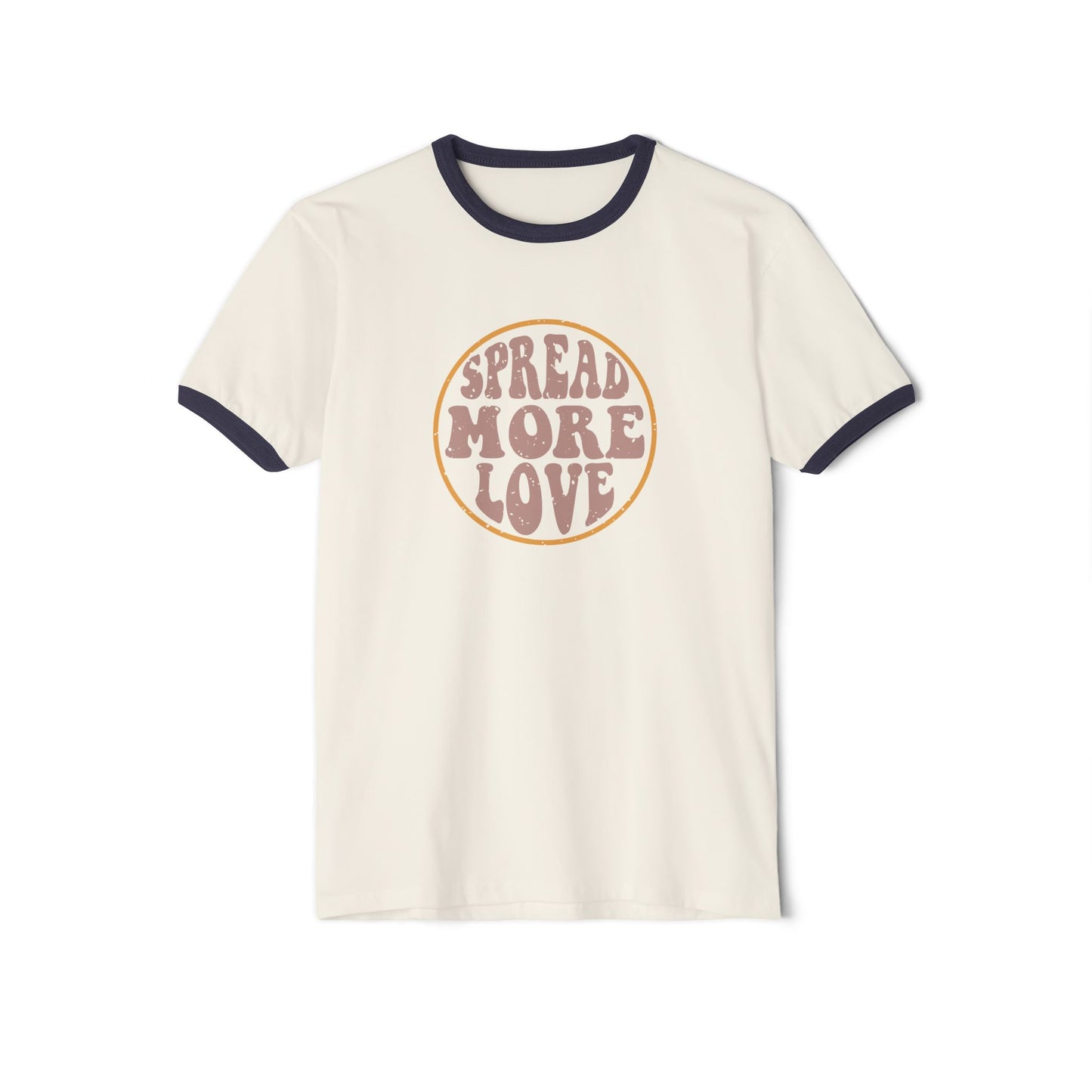 Unisex Cotton Ringer T-Shirt - Spread More Love