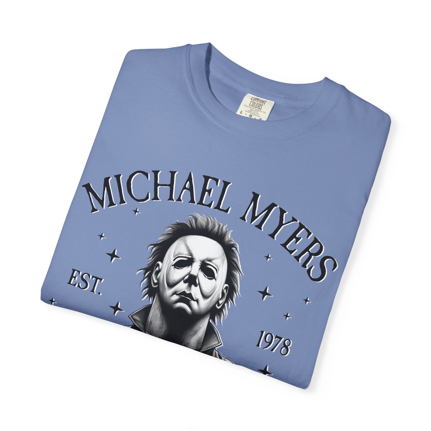 Michael Myers Butcher Shop T-Shirt, Unisex Horror Tee, Halloween Costume Shirt, Gift for Horror Fans, Graphic Novelty Shirt, Spooky Apparel