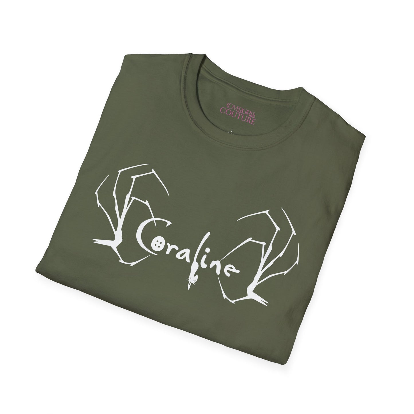 Coraline Inspired Unisex Softstyle T-Shirt | Halloween Costume, Gift for Fans, Graphic Tee, Movie Merch, Casual Wear