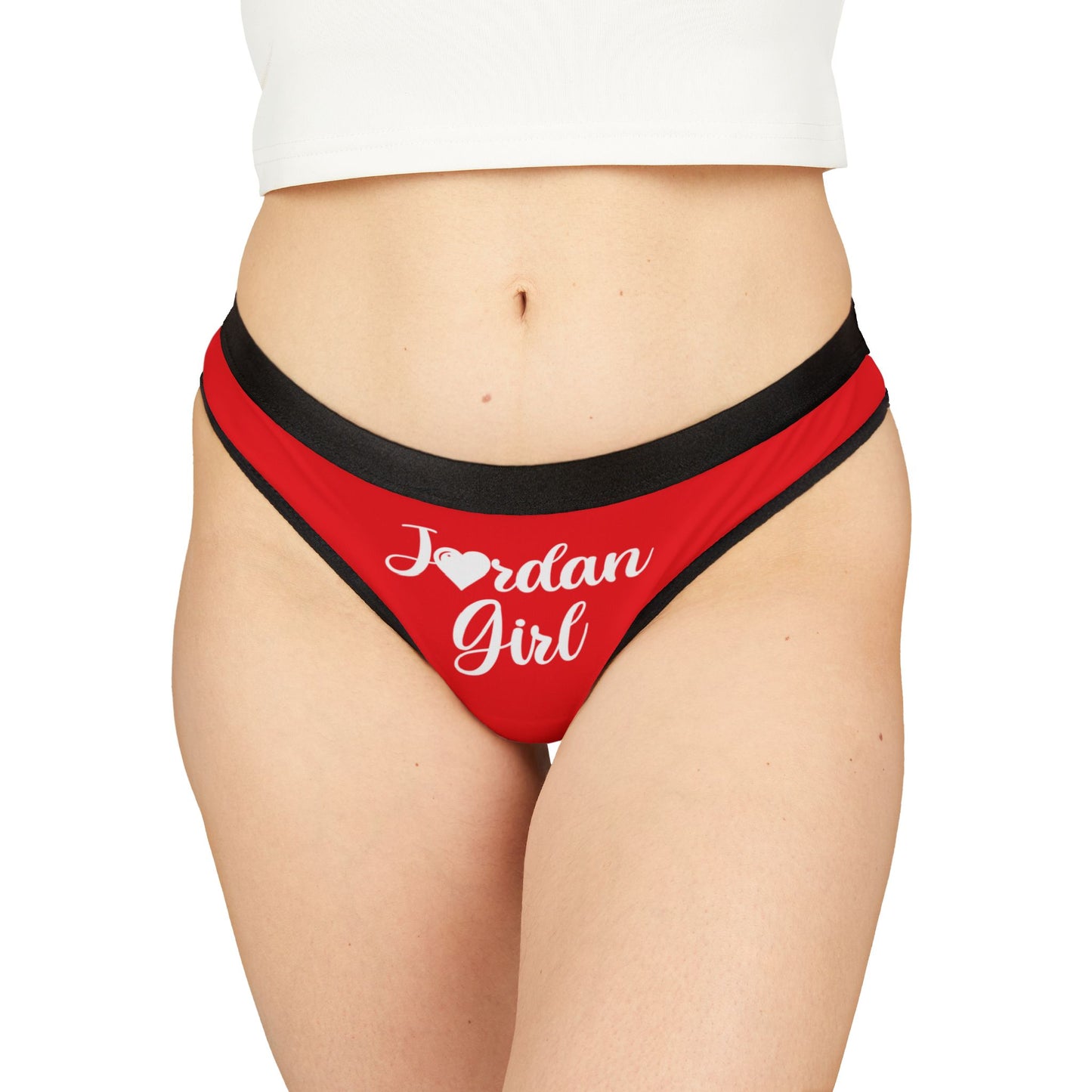 Jordan's Red Women's Thongs