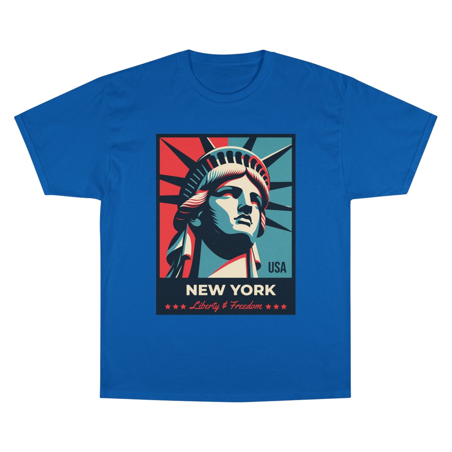 Champion Statue of Liberty, NYC Graphic T-Shirt