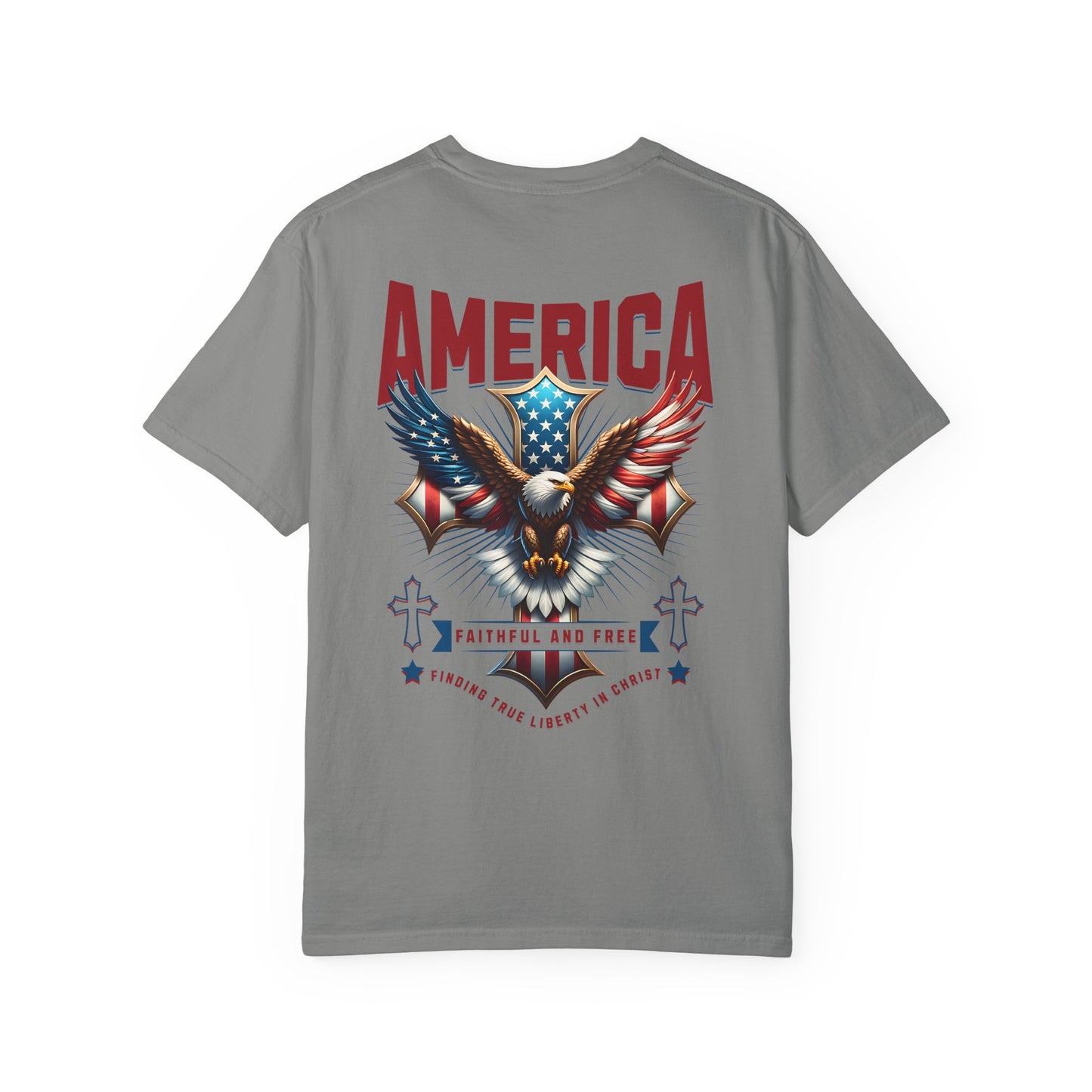 Patriotic Garment-Dyed T-shirt, Vintage