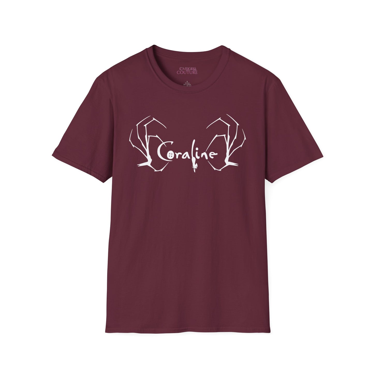 Coraline Inspired Unisex Softstyle T-Shirt | Halloween Costume, Gift for Fans, Graphic Tee, Movie Merch, Casual Wear