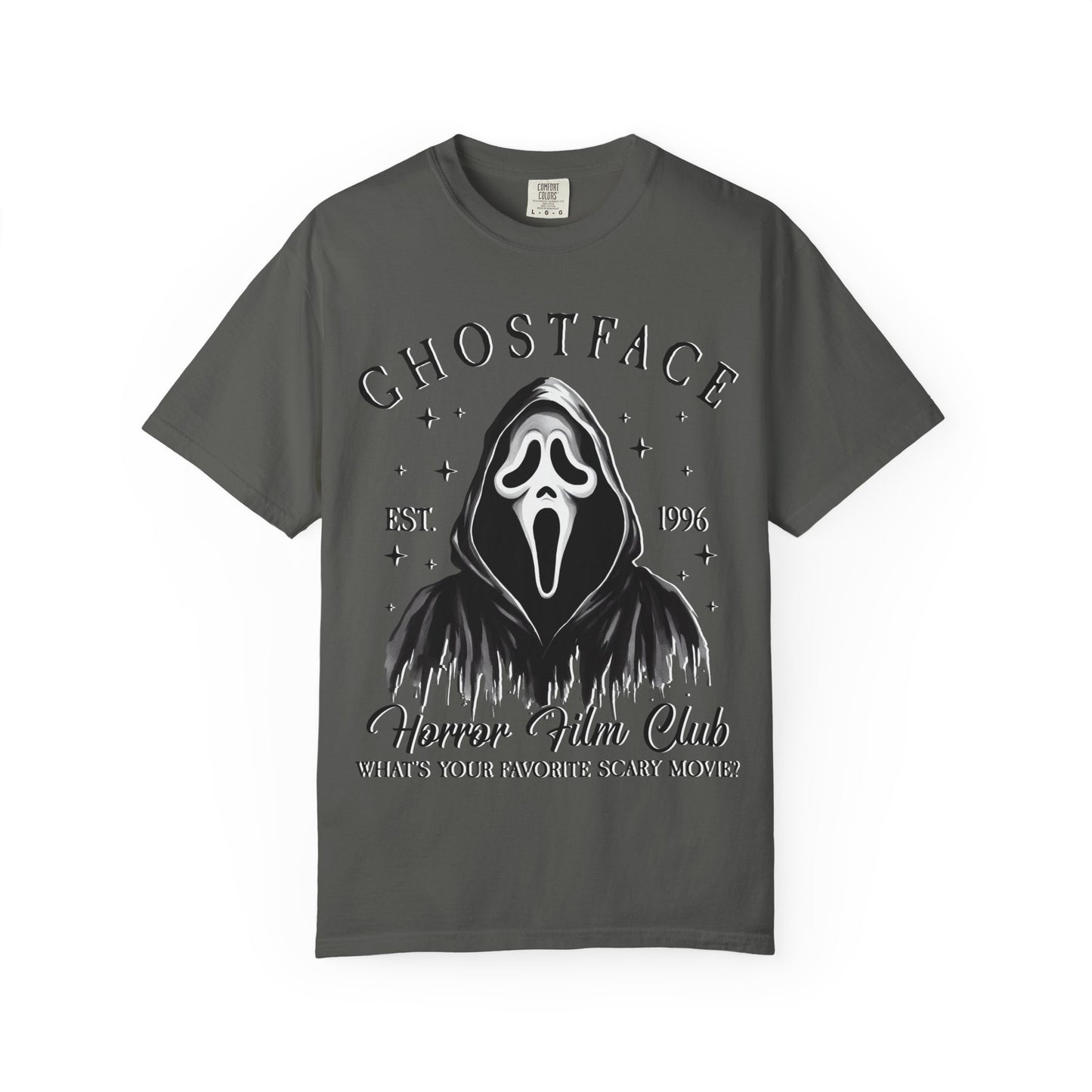 Ghostface Horror Club T-shirt, Unisex Graphic Tee, Scary Movie Shirt, Halloween Apparel, Horror Fan Gift, Movie Nights