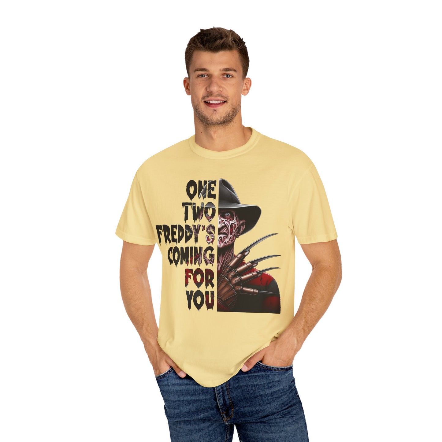 Freddy Krueger Graphic T-Shirt, Halloween Shirt, Horror Movie Tee, Gift for Horror Fans, Unisex Casual Wear, Spooky Apparel