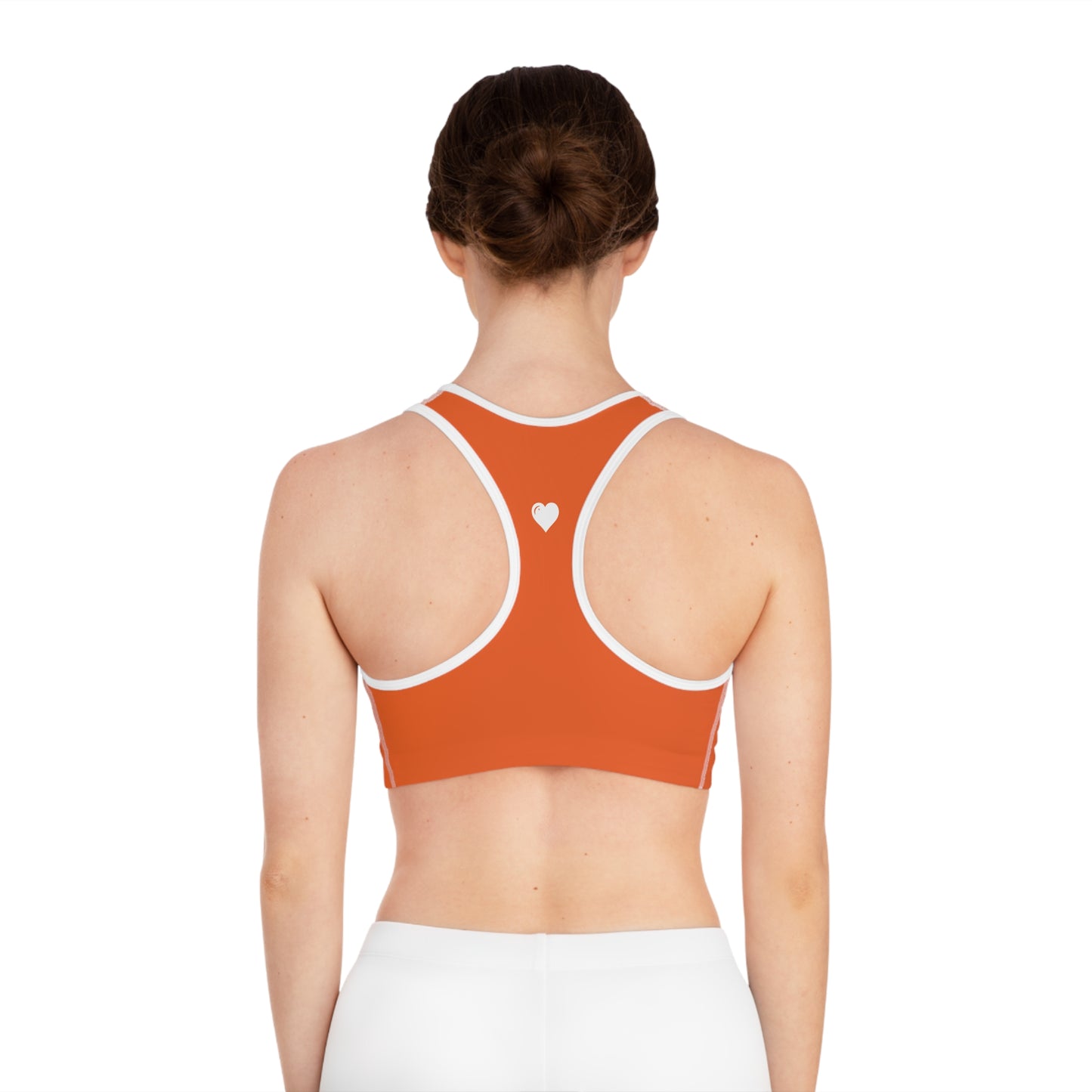 Donnie Orange Seamless Sports Bra