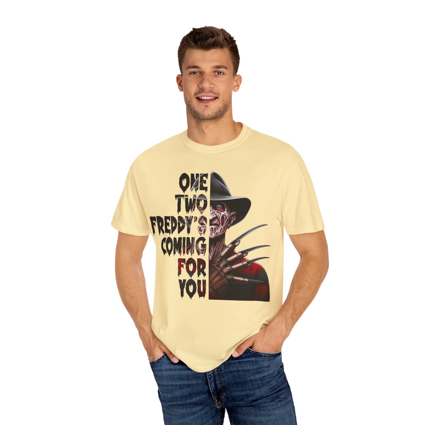 Freddy Krueger Graphic T-Shirt, Halloween Shirt, Horror Movie Tee, Gift for Horror Fans, Unisex Casual Wear, Spooky Apparel