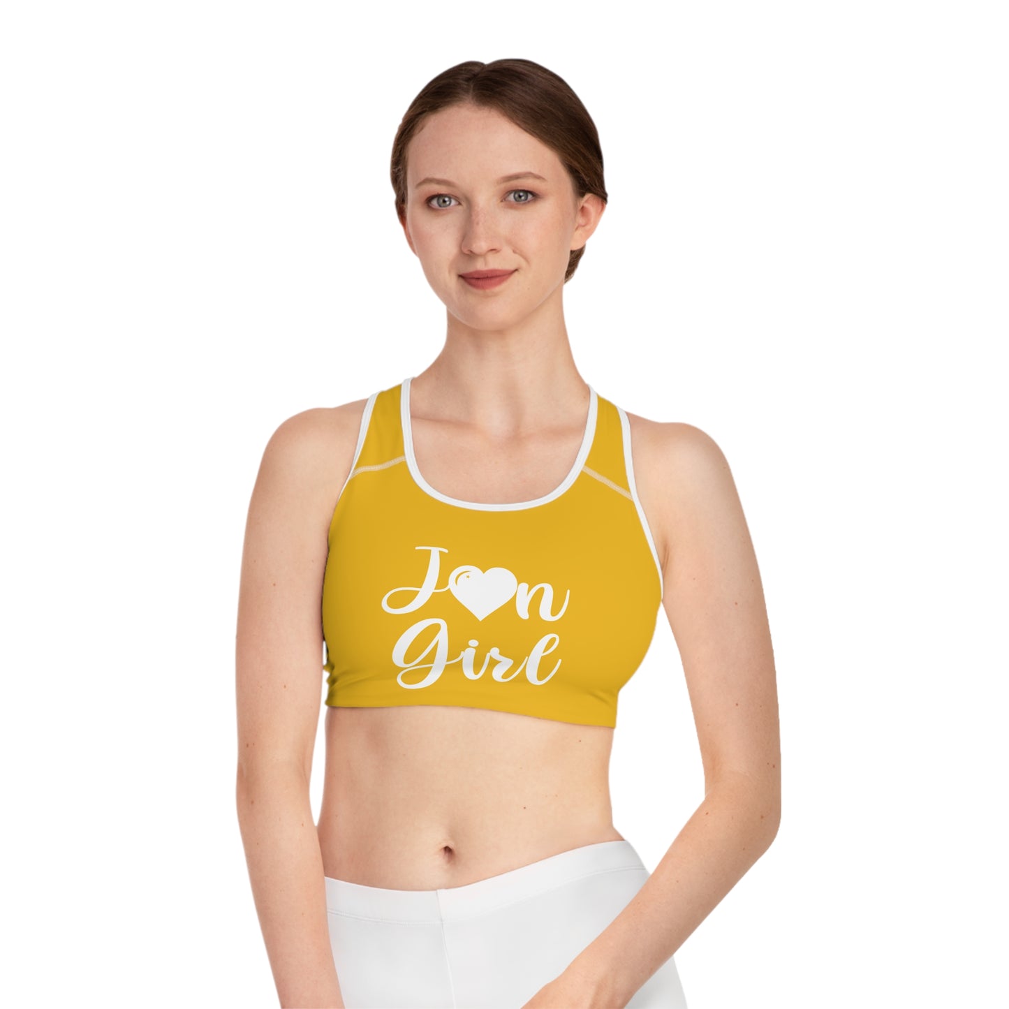 Jon Yellow Seamless Sports Bra