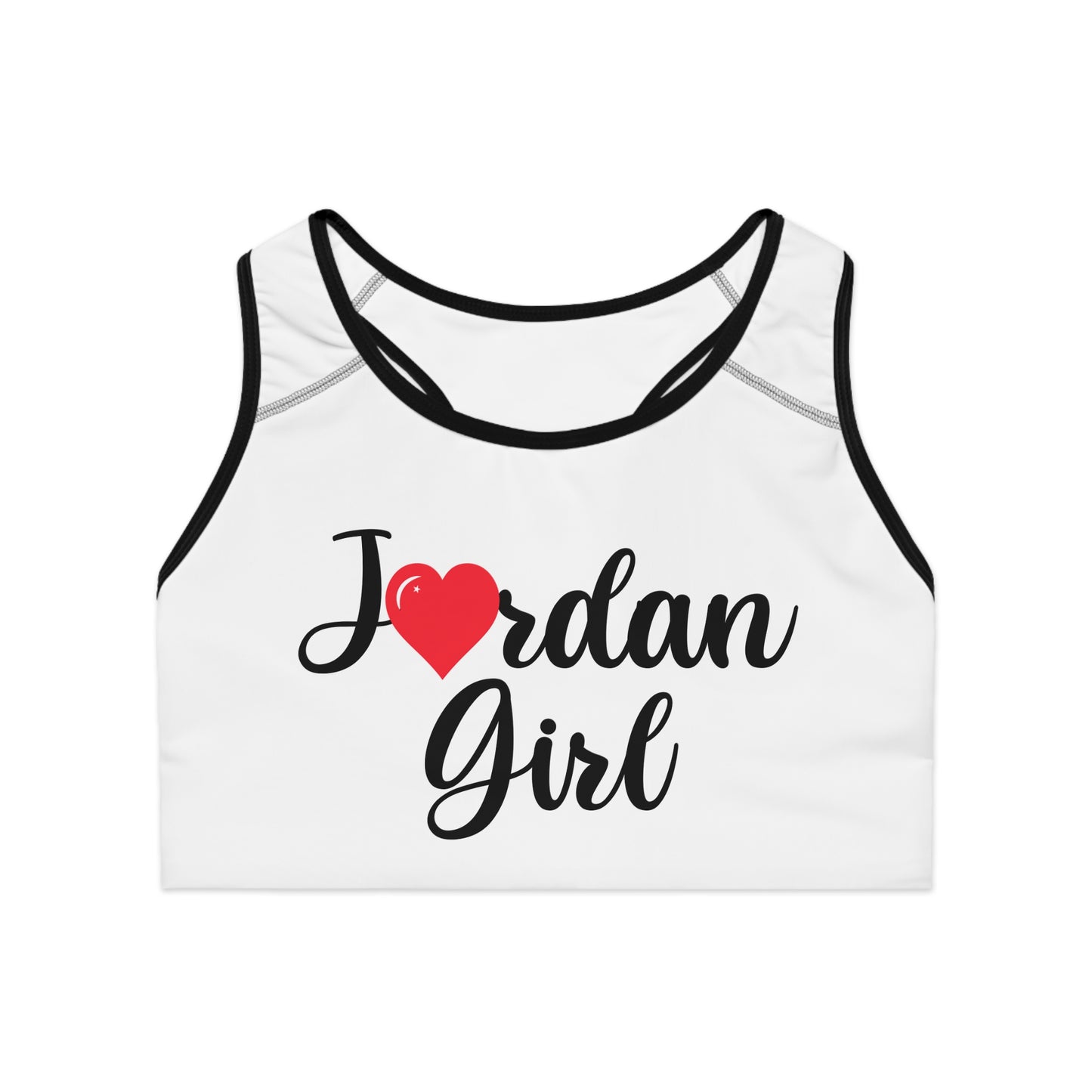 Jordan White Seamless Sports Bra
