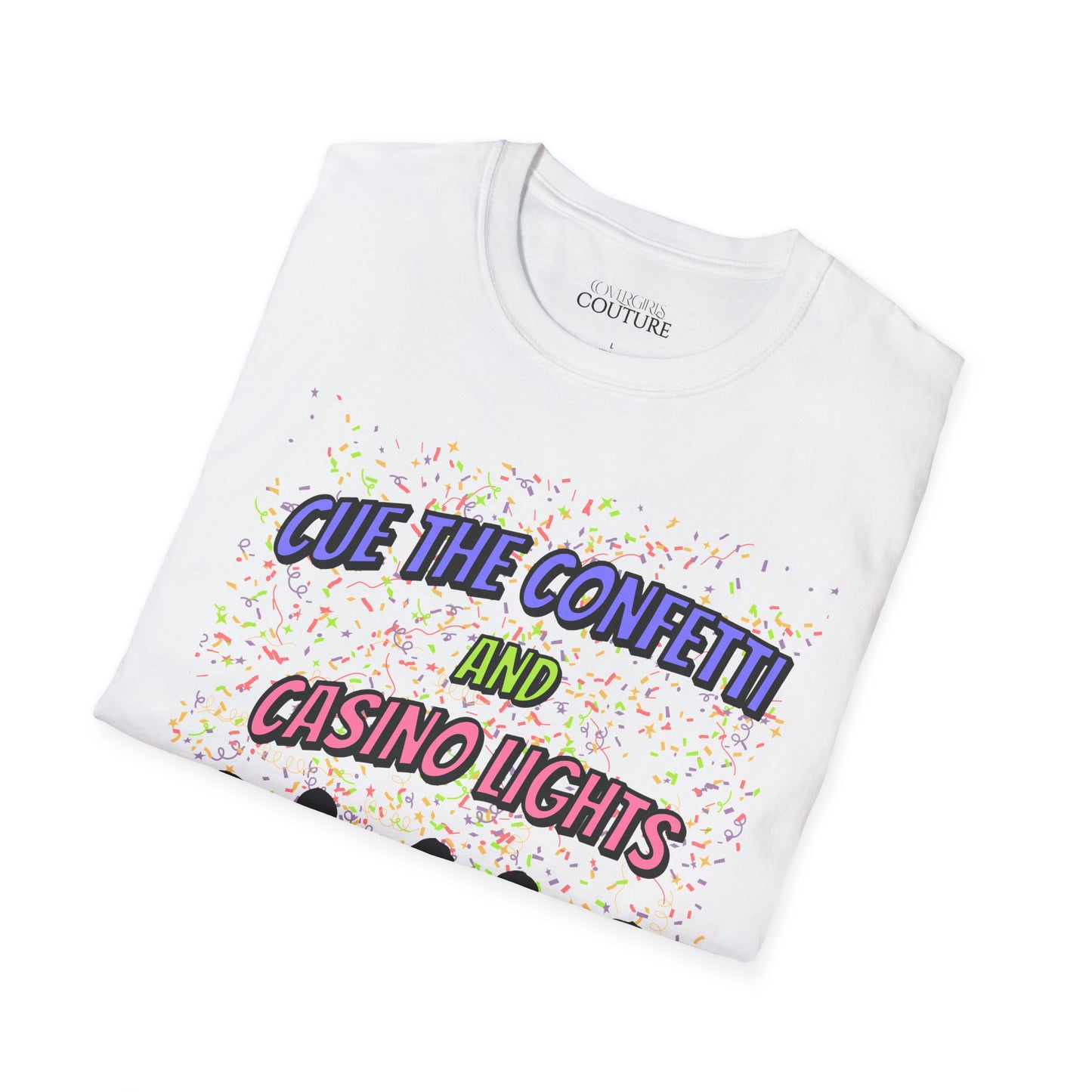 Confetti White Unisex Softstyle T-Shirt