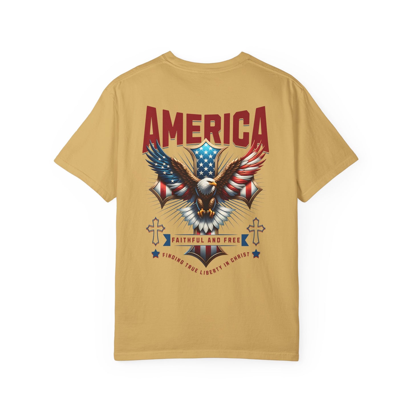 Patriotic Garment-Dyed T-shirt, Vintage