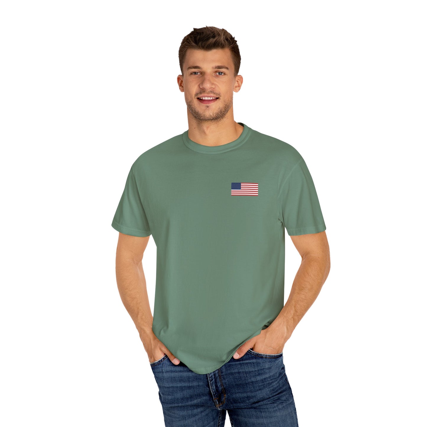 Patriotic Garment-Dyed T-shirt, Vintage