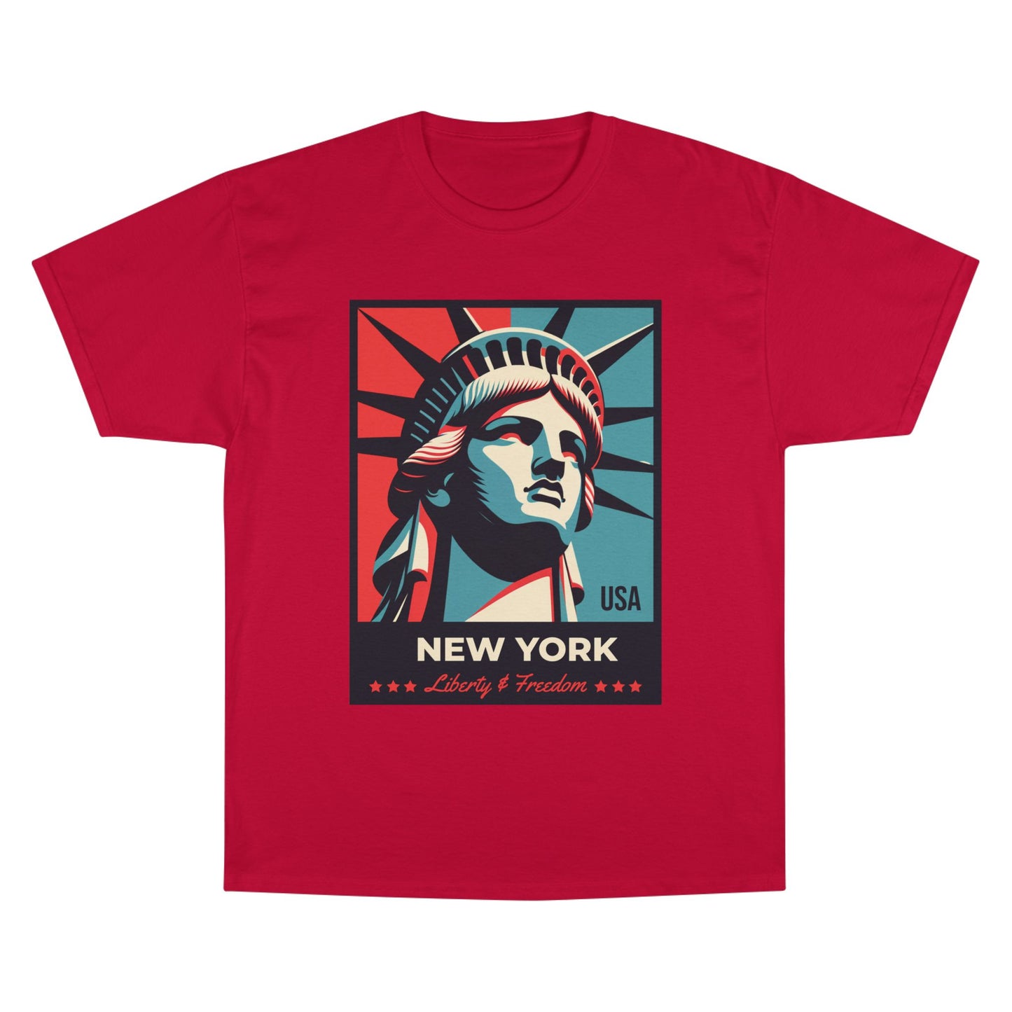 Champion Statue of Liberty, NYC Graphic T-Shirt