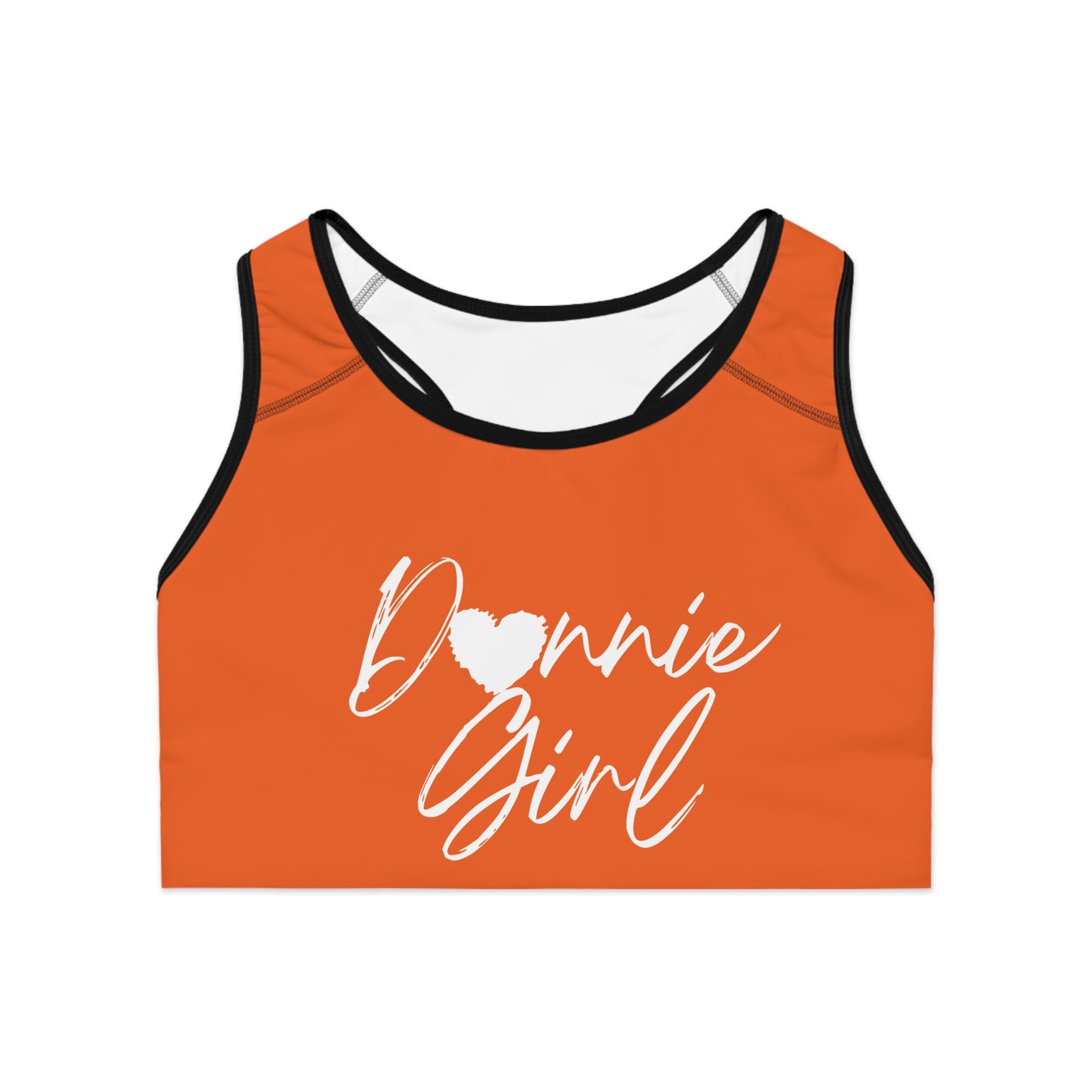 Donnie Orange Seamless Sports Bra