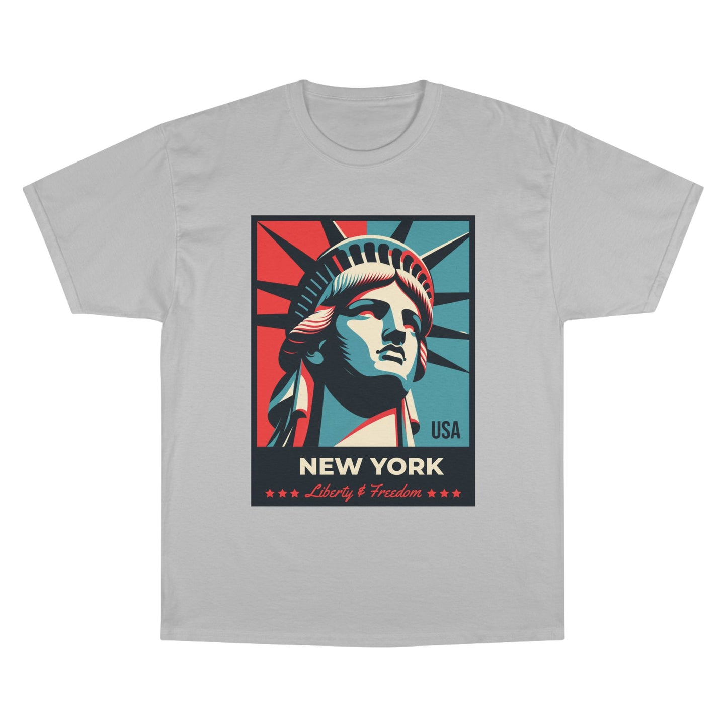 Champion Statue of Liberty, NYC Graphic T-Shirt