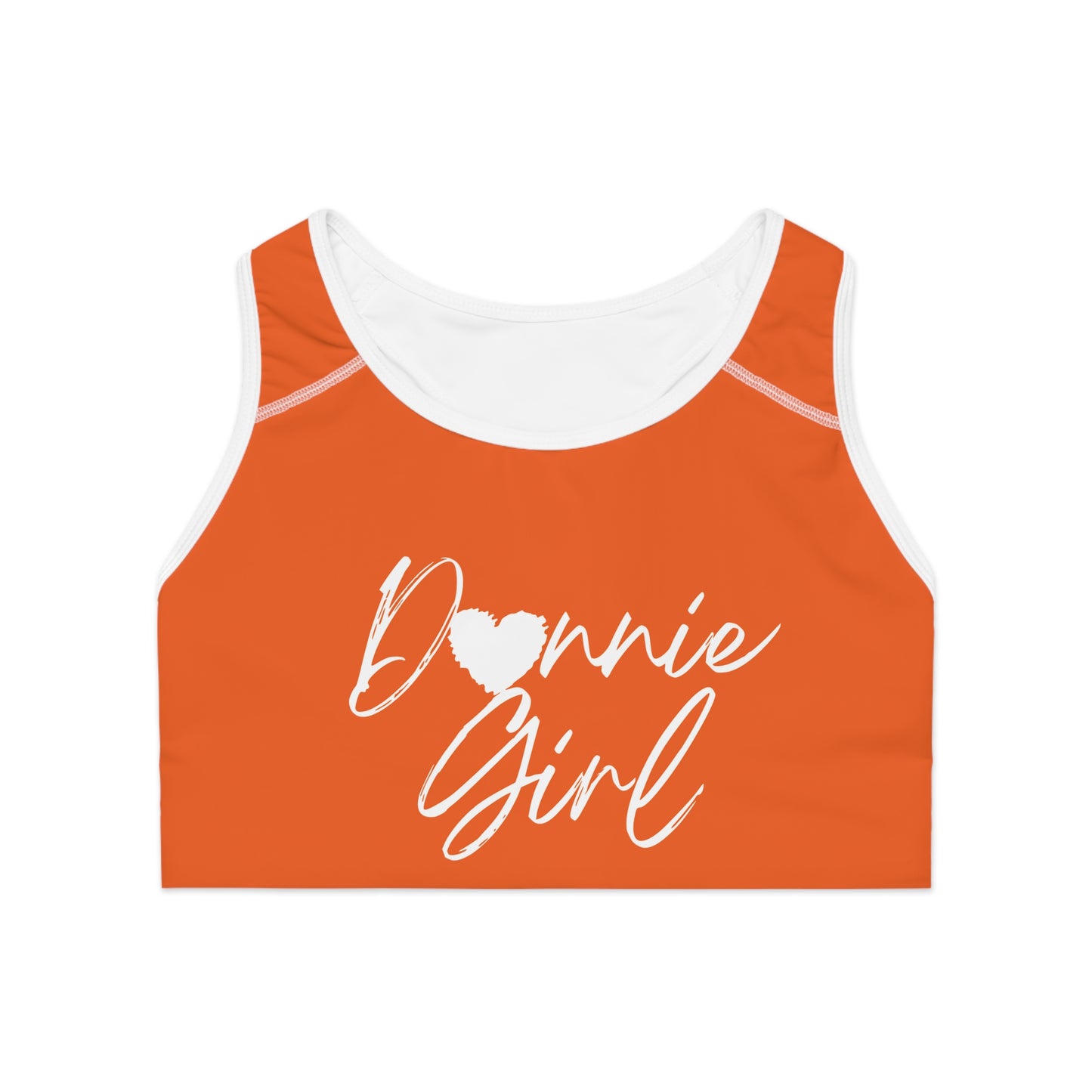 Donnie Orange Seamless Sports Bra
