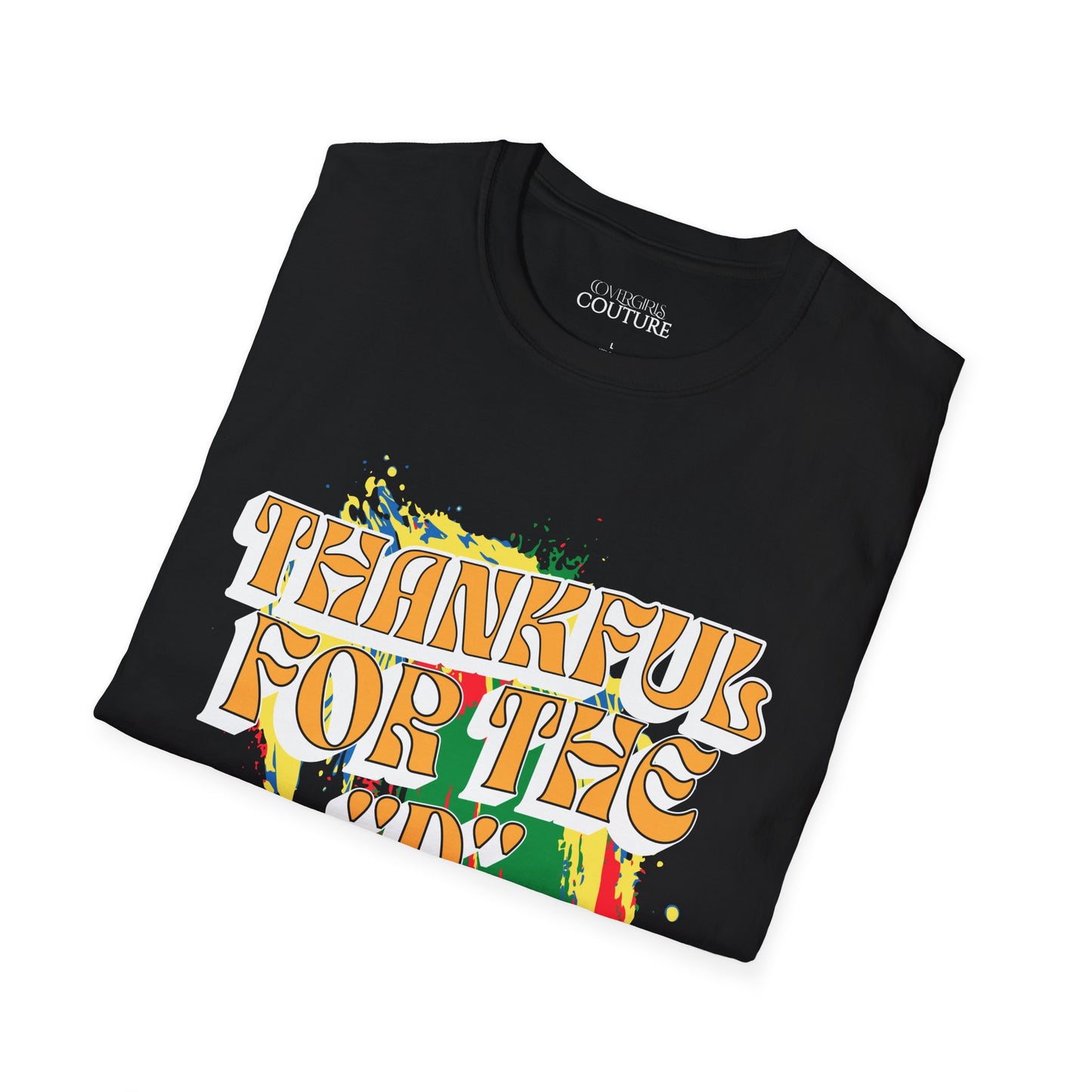 Donnie - Thankful Black Unisex Softstyle T-Shirt
