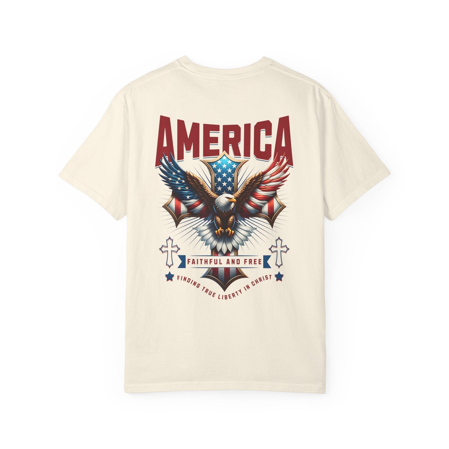 Patriotic Garment-Dyed T-shirt, Vintage