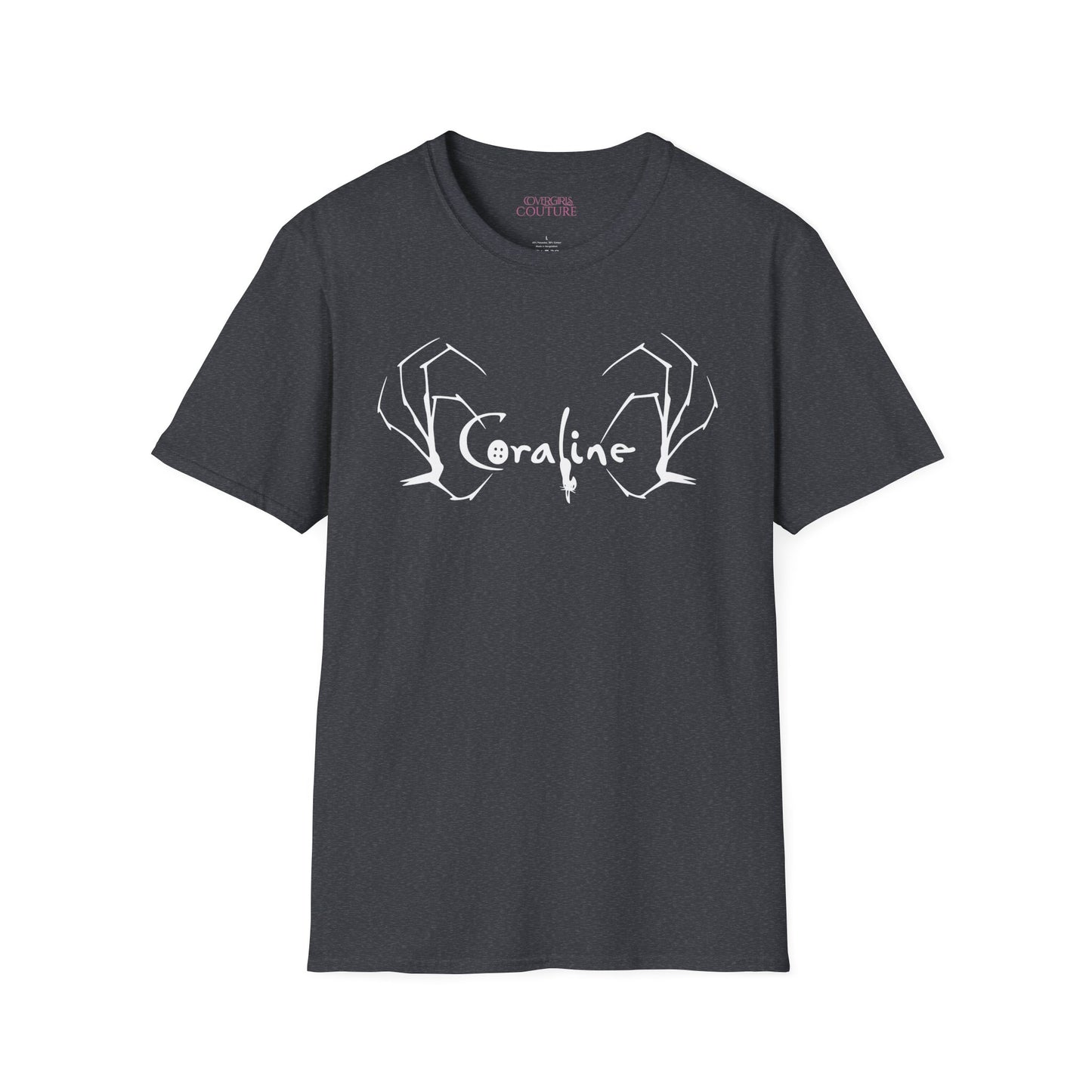 Coraline Inspired Unisex Softstyle T-Shirt | Halloween Costume, Gift for Fans, Graphic Tee, Movie Merch, Casual Wear