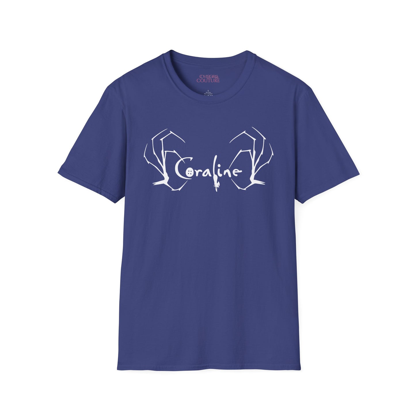 Coraline Inspired Unisex Softstyle T-Shirt | Halloween Costume, Gift for Fans, Graphic Tee, Movie Merch, Casual Wear