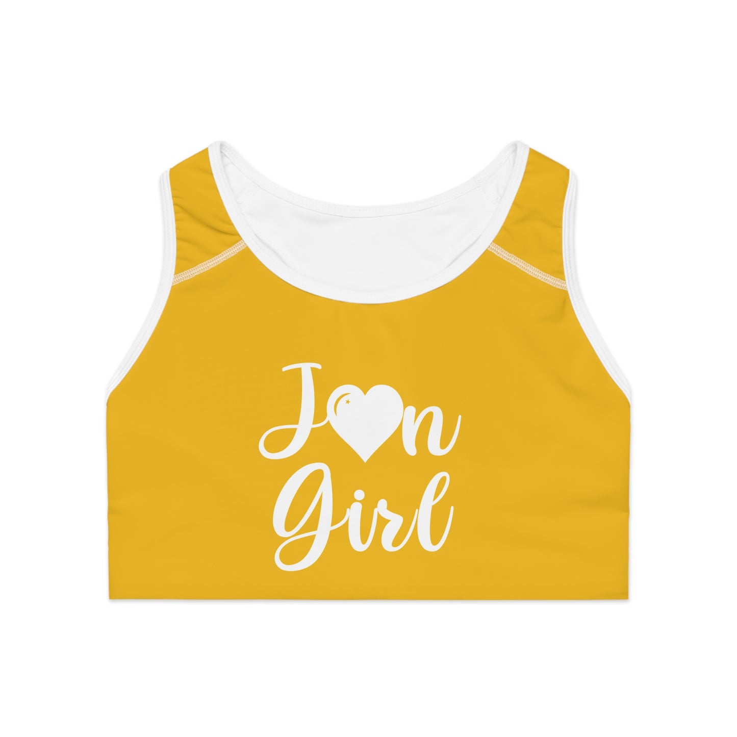Jon Yellow Seamless Sports Bra