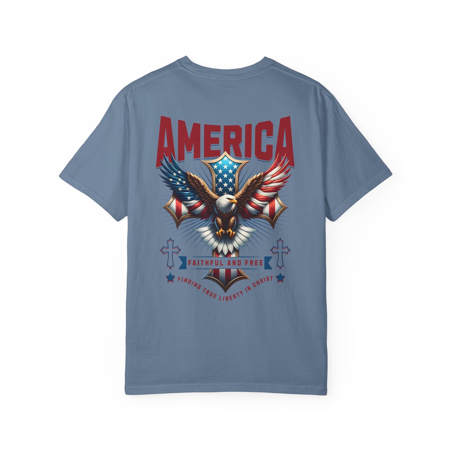 Patriotic Garment-Dyed T-shirt, Vintage
