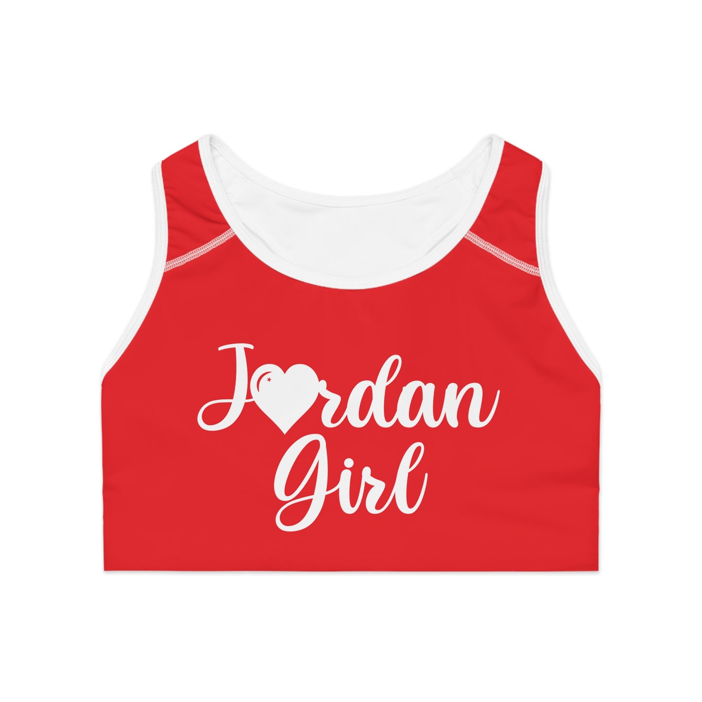 Jordan Red Seamless Sports Bra