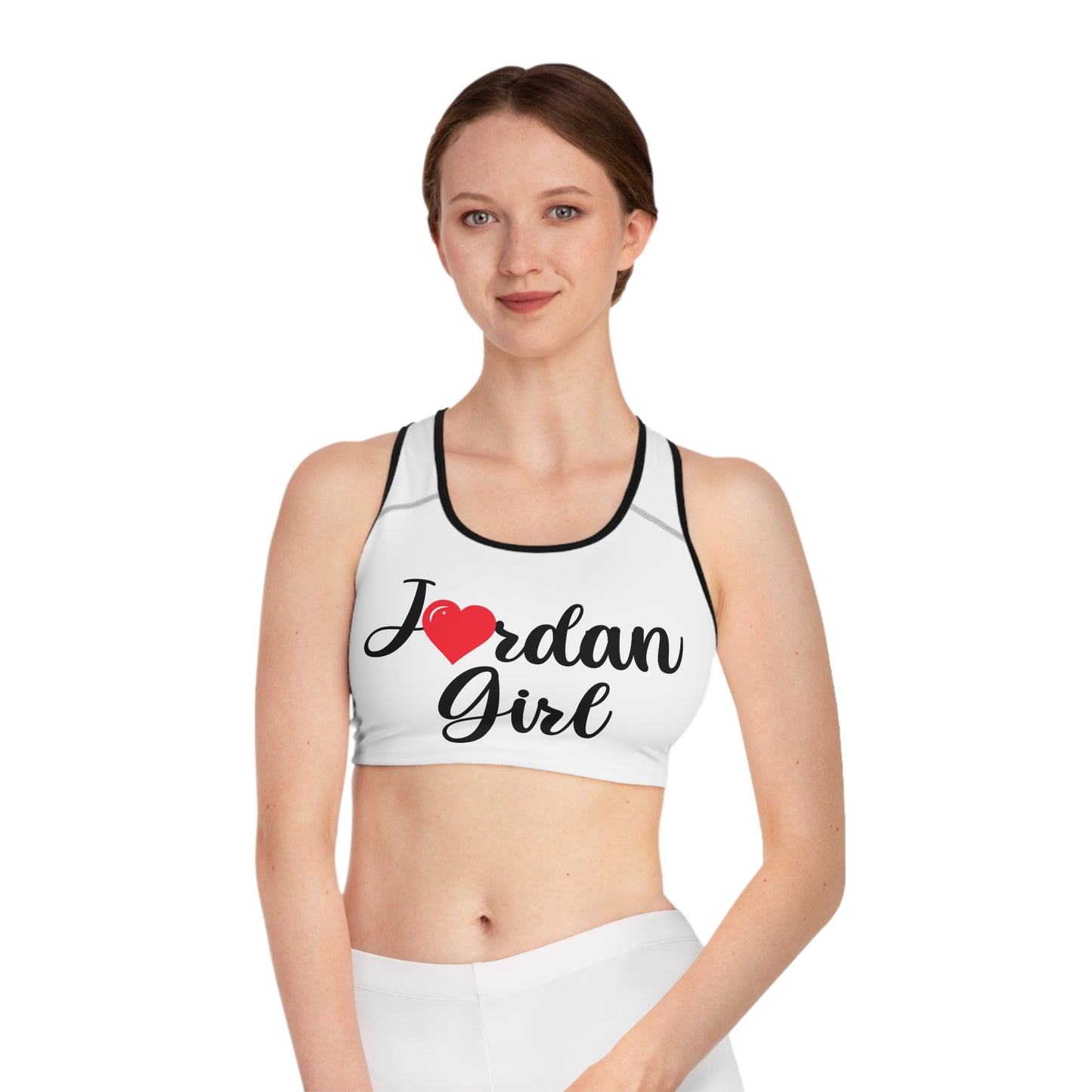 Jordan White Seamless Sports Bra