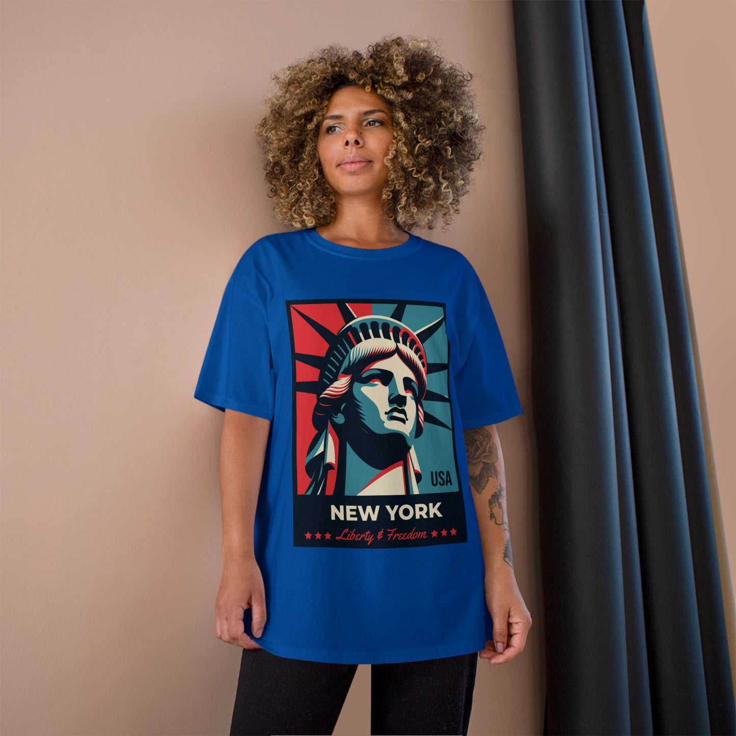 Champion Statue of Liberty, NYC Graphic T-Shirt