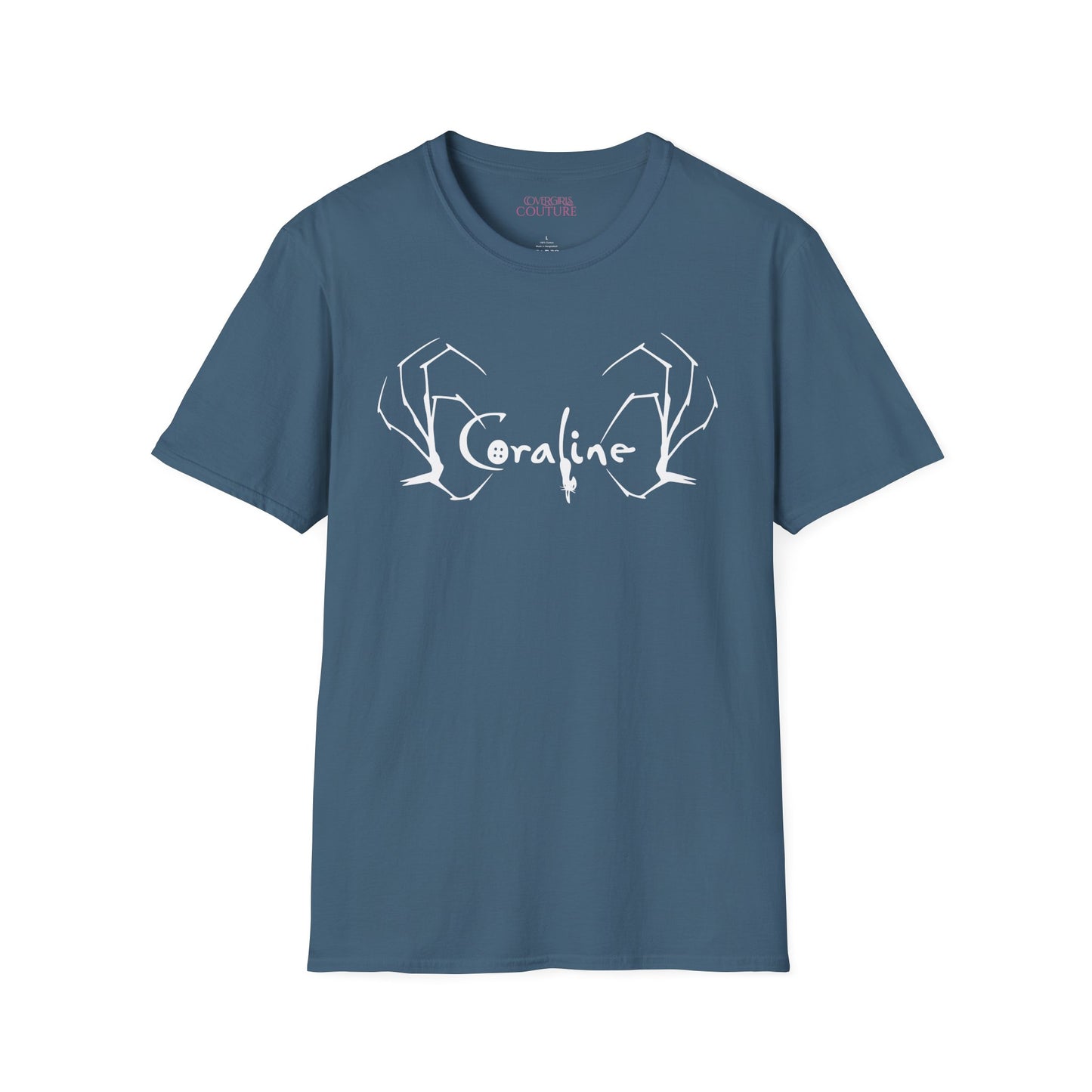 Coraline Inspired Unisex Softstyle T-Shirt | Halloween Costume, Gift for Fans, Graphic Tee, Movie Merch, Casual Wear