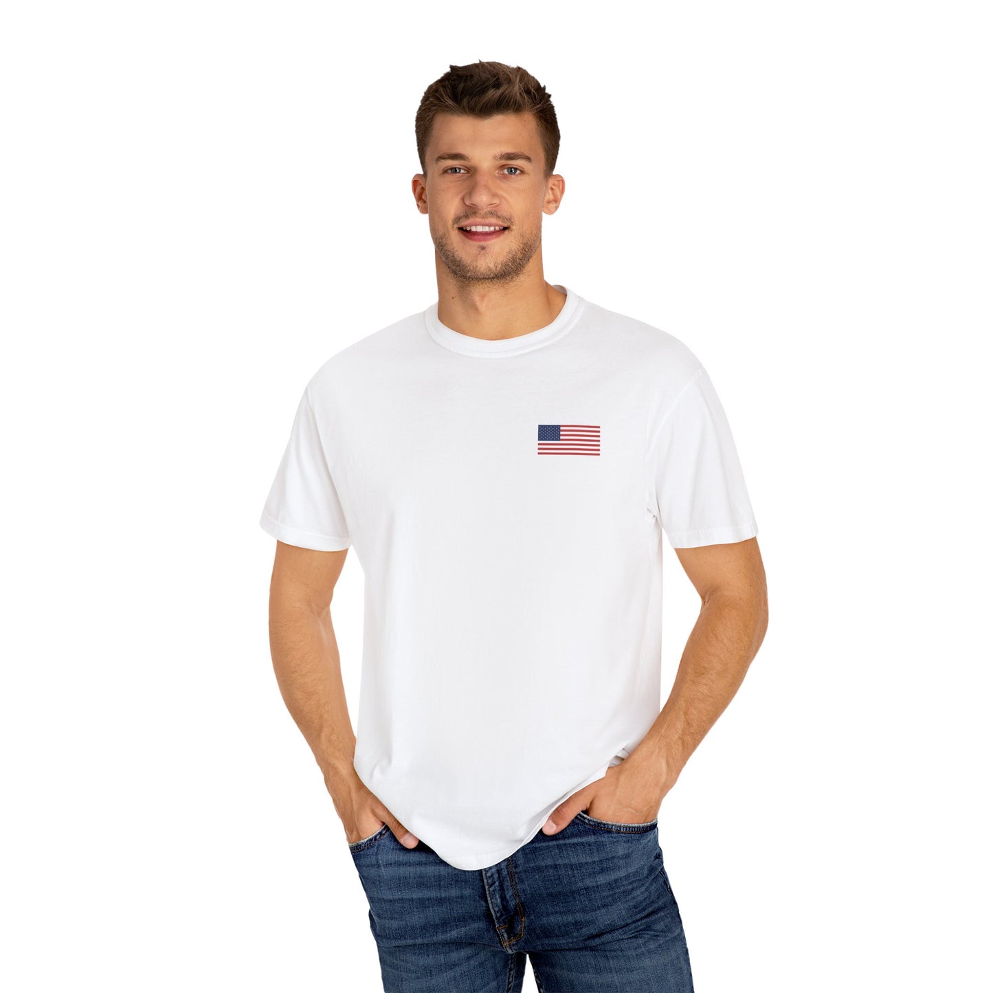 Patriotic Garment-Dyed T-shirt, Vintage