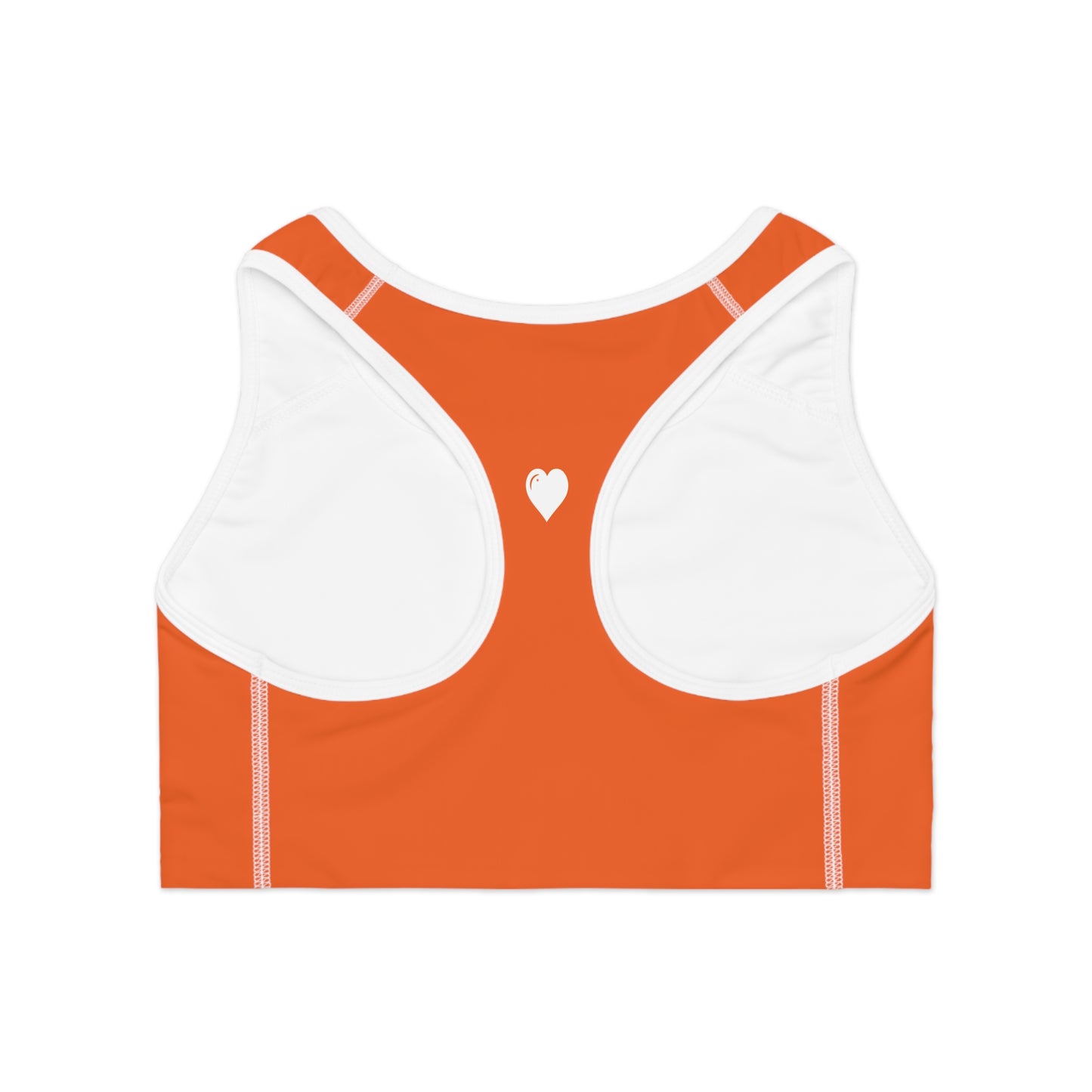 Donnie Orange Seamless Sports Bra