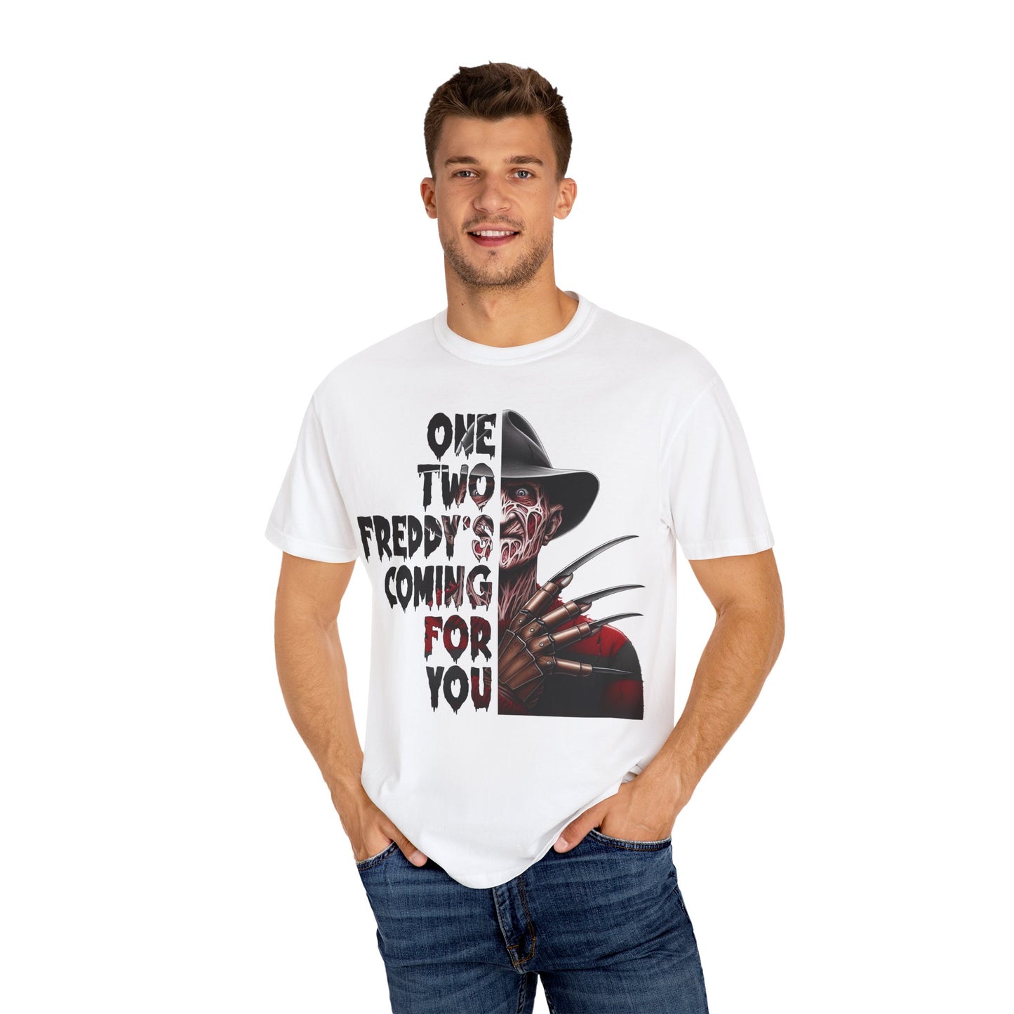 Freddy Krueger Graphic T-Shirt, Halloween Shirt, Horror Movie Tee, Gift for Horror Fans, Unisex Casual Wear, Spooky Apparel