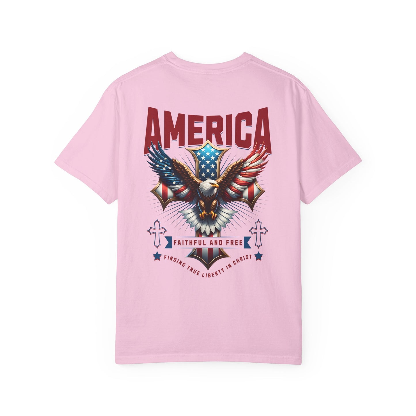 Patriotic Garment-Dyed T-shirt, Vintage