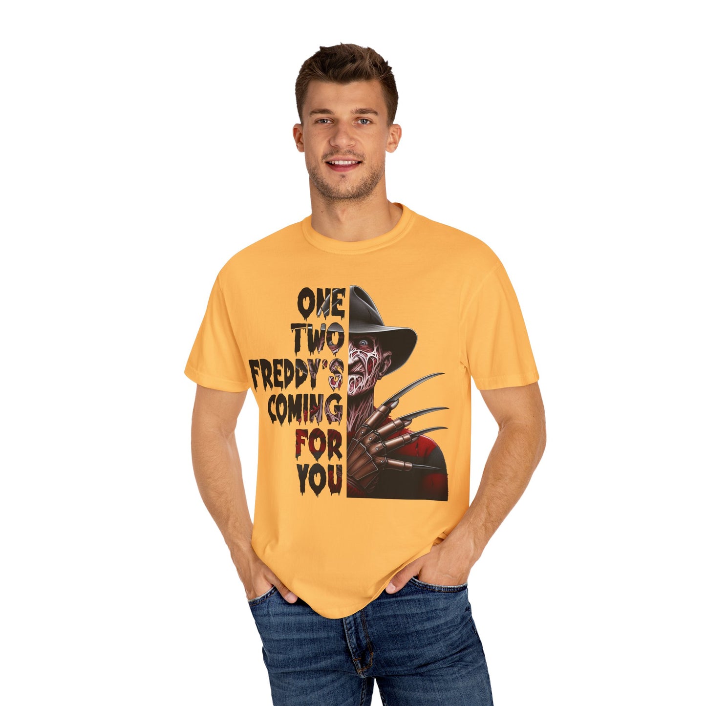 Freddy Krueger Graphic T-Shirt, Halloween Shirt, Horror Movie Tee, Gift for Horror Fans, Unisex Casual Wear, Spooky Apparel