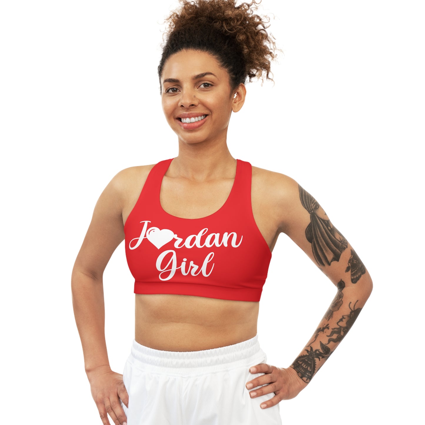 Jordan Red Seamless Sports Bra