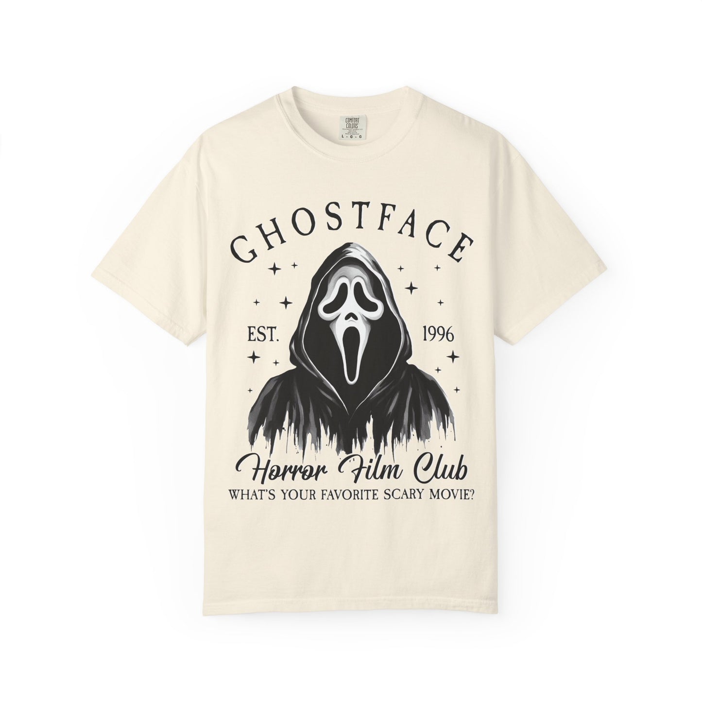 Ghostface Horror Club T-shirt, Unisex Graphic Tee, Scary Movie Shirt, Halloween Apparel, Horror Fan Gift, Movie Nights