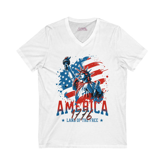Land of the Free V-Neck Tee