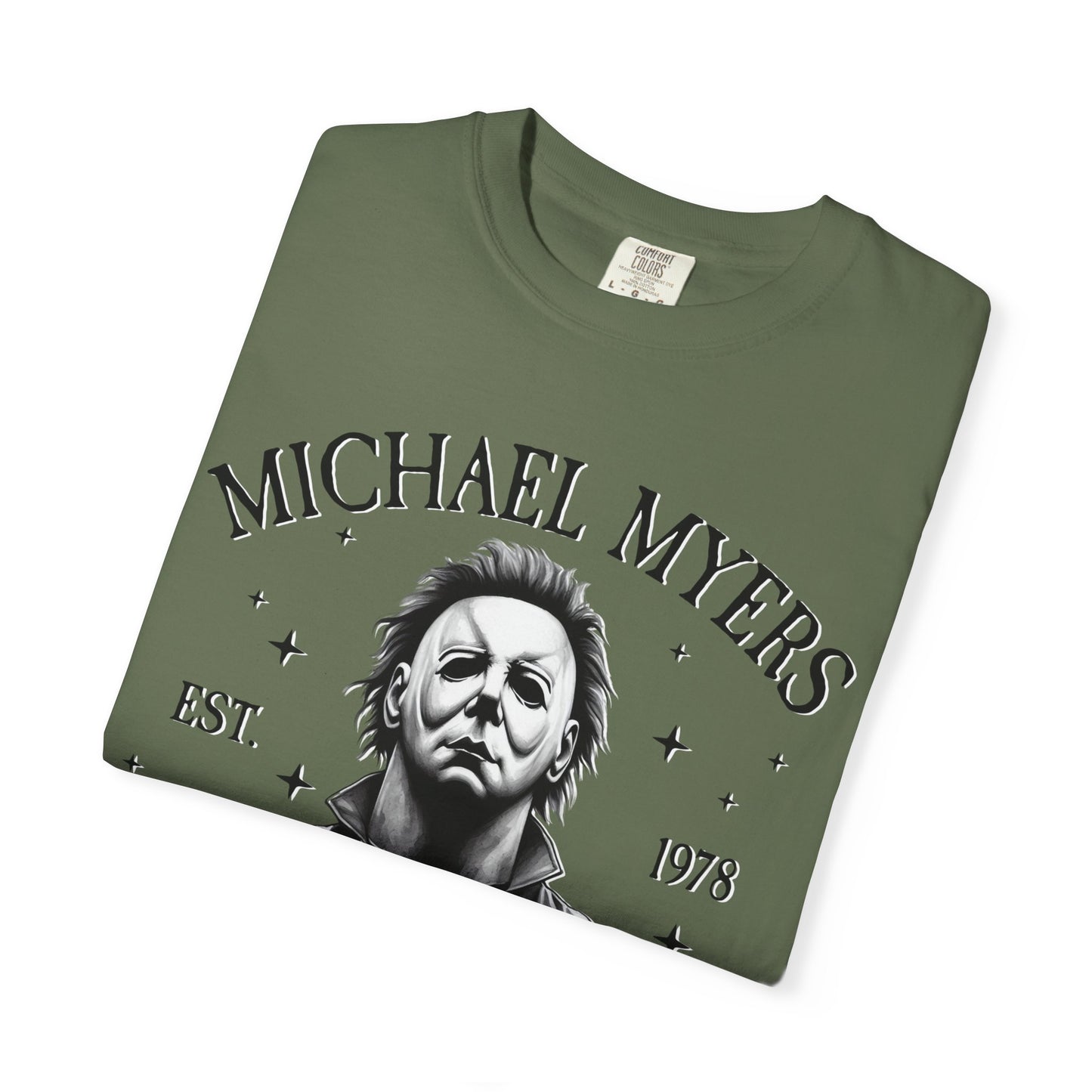 Michael Myers Butcher Shop T-Shirt, Unisex Horror Tee, Halloween Costume Shirt, Gift for Horror Fans, Graphic Novelty Shirt, Spooky Apparel