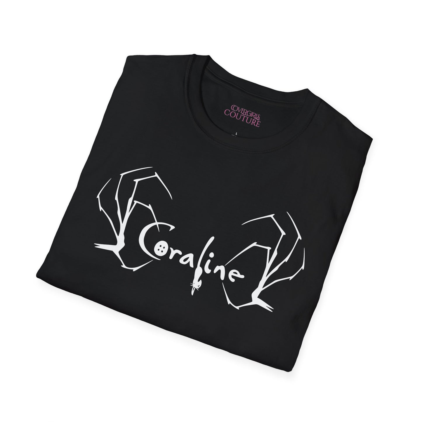Coraline Inspired Unisex Softstyle T-Shirt | Halloween Costume, Gift for Fans, Graphic Tee, Movie Merch, Casual Wear