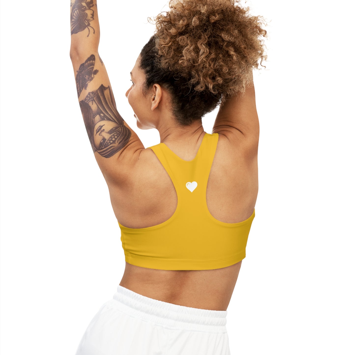 Jon Yellow Seamless Sports Bra