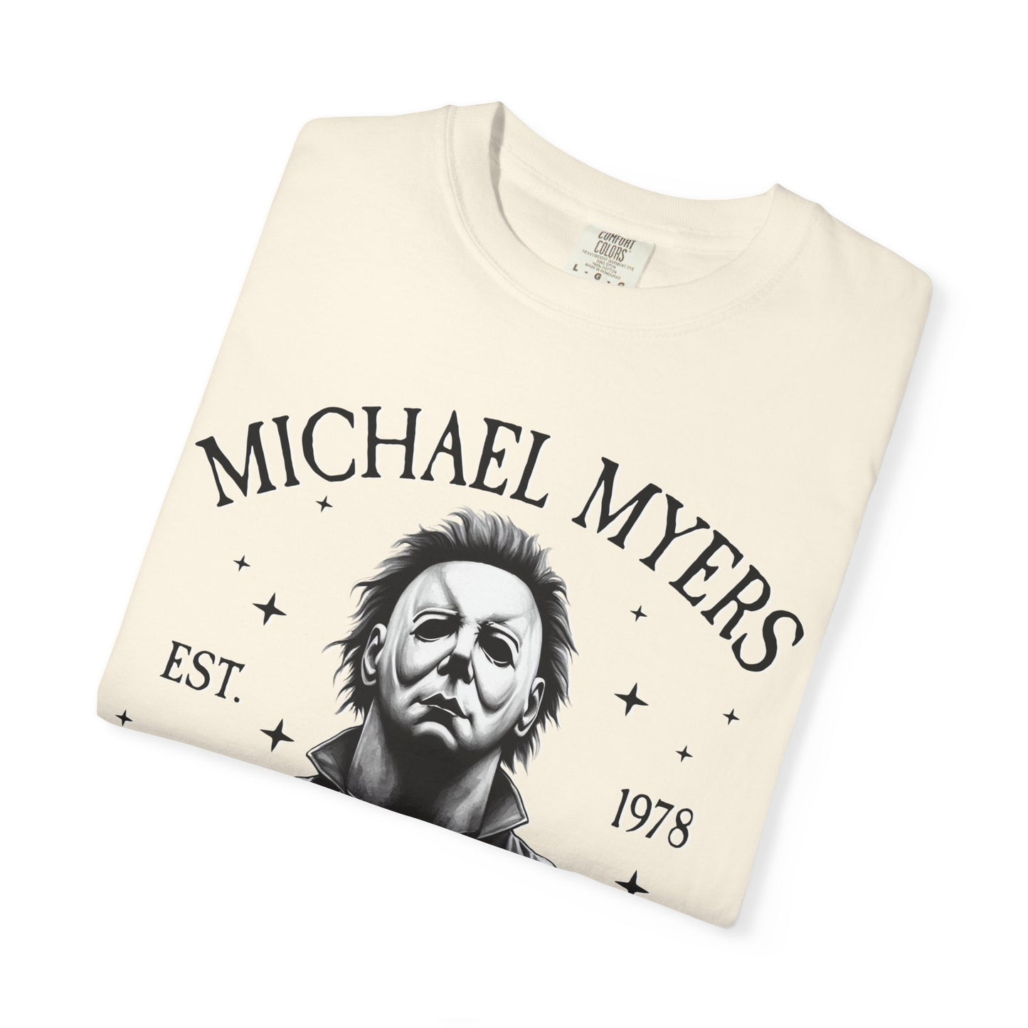 Michael Myers Butcher Shop T-Shirt, Unisex Horror Tee, Halloween Costume Shirt, Gift for Horror Fans, Graphic Novelty Shirt, Spooky Apparel