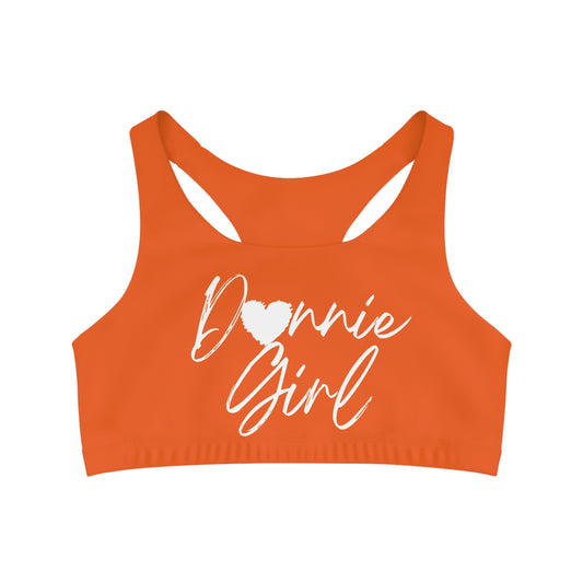 Donnie Orange Seamless Sports Bra