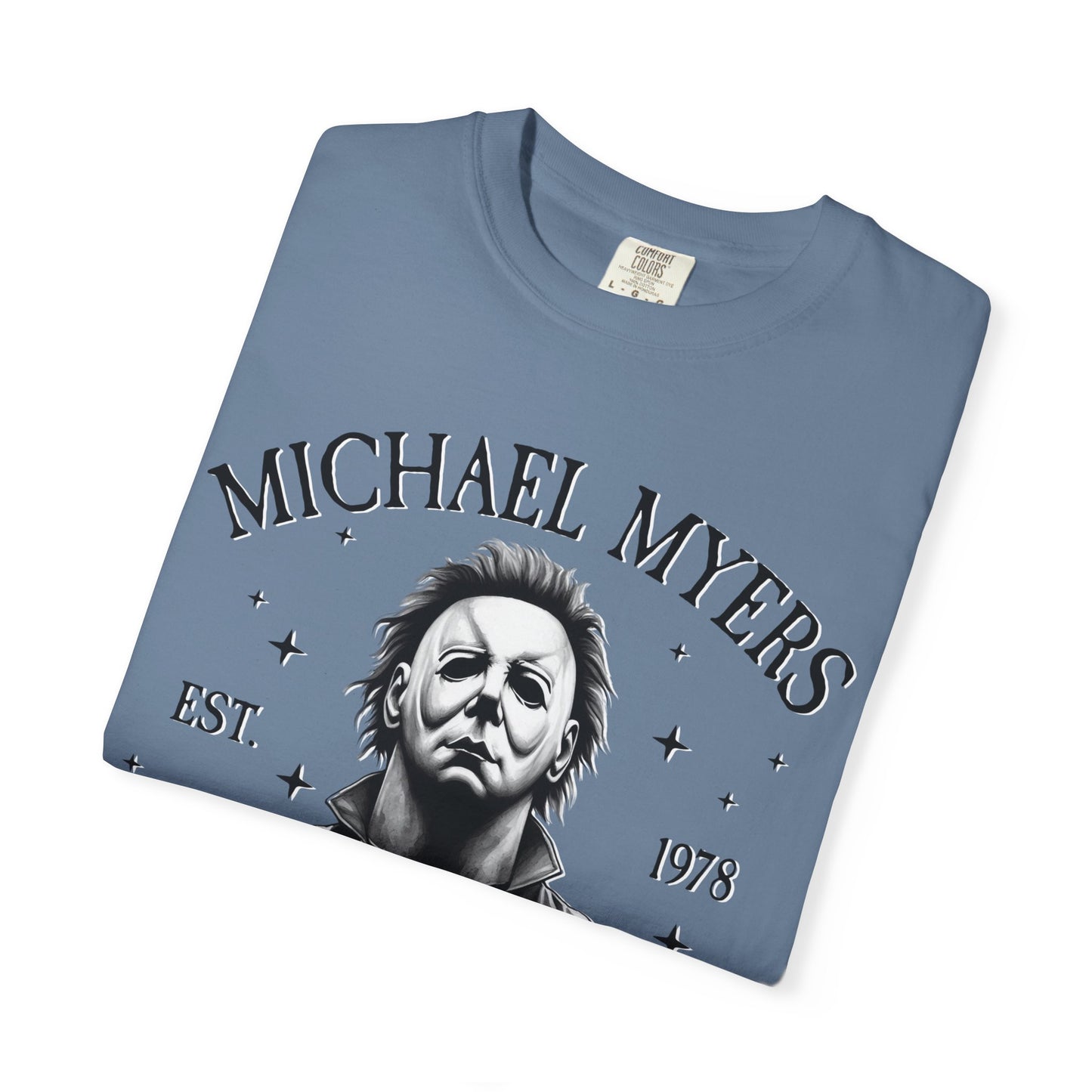 Michael Myers Butcher Shop T-Shirt, Unisex Horror Tee, Halloween Costume Shirt, Gift for Horror Fans, Graphic Novelty Shirt, Spooky Apparel