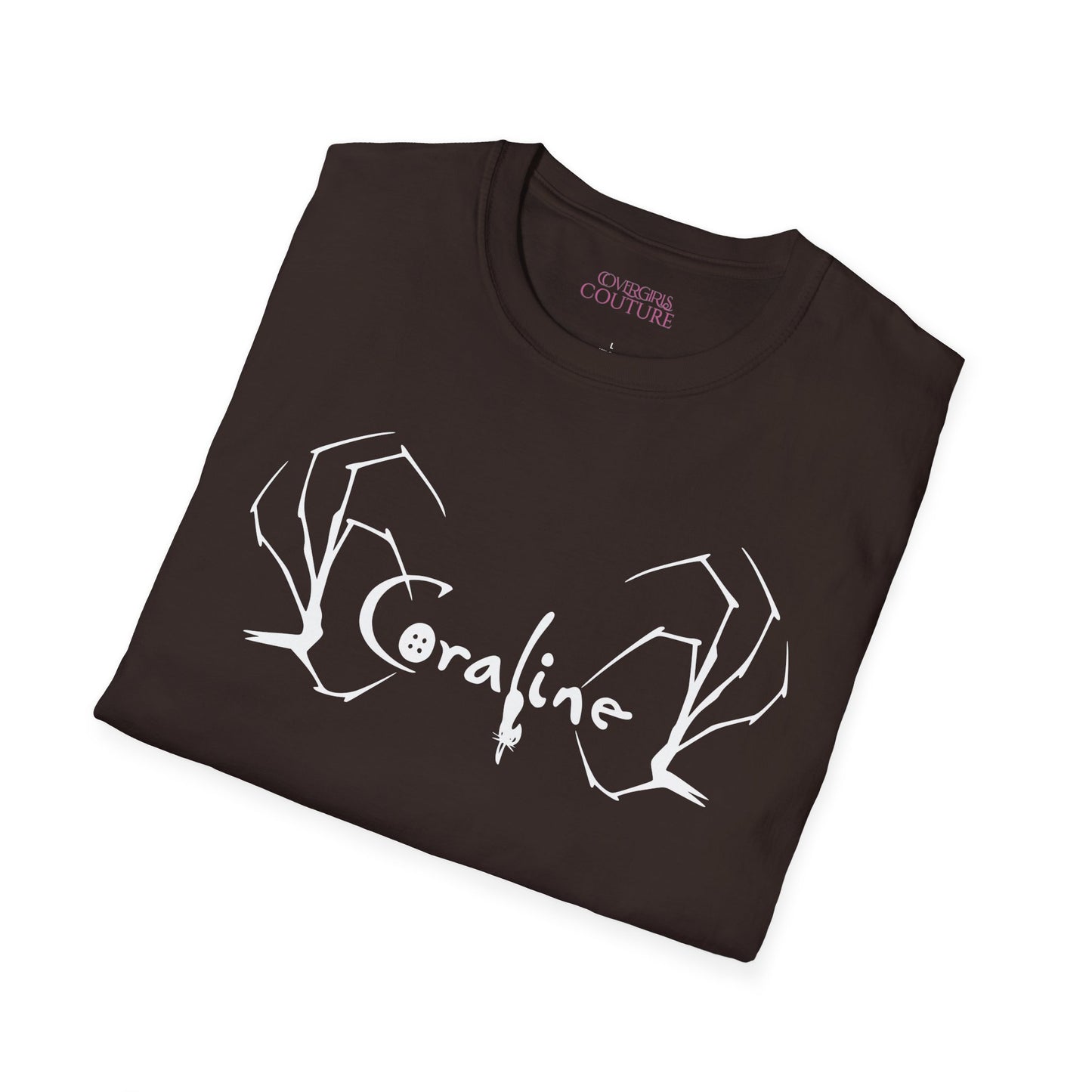 Coraline Inspired Unisex Softstyle T-Shirt | Halloween Costume, Gift for Fans, Graphic Tee, Movie Merch, Casual Wear