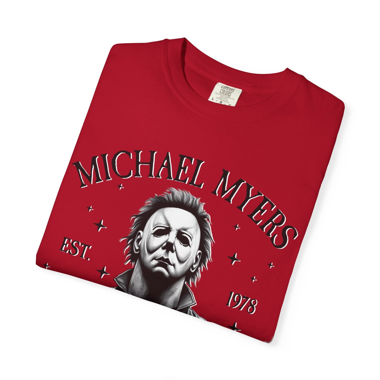 Michael Myers Butcher Shop T-Shirt, Unisex Horror Tee, Halloween Costume Shirt, Gift for Horror Fans, Graphic Novelty Shirt, Spooky Apparel