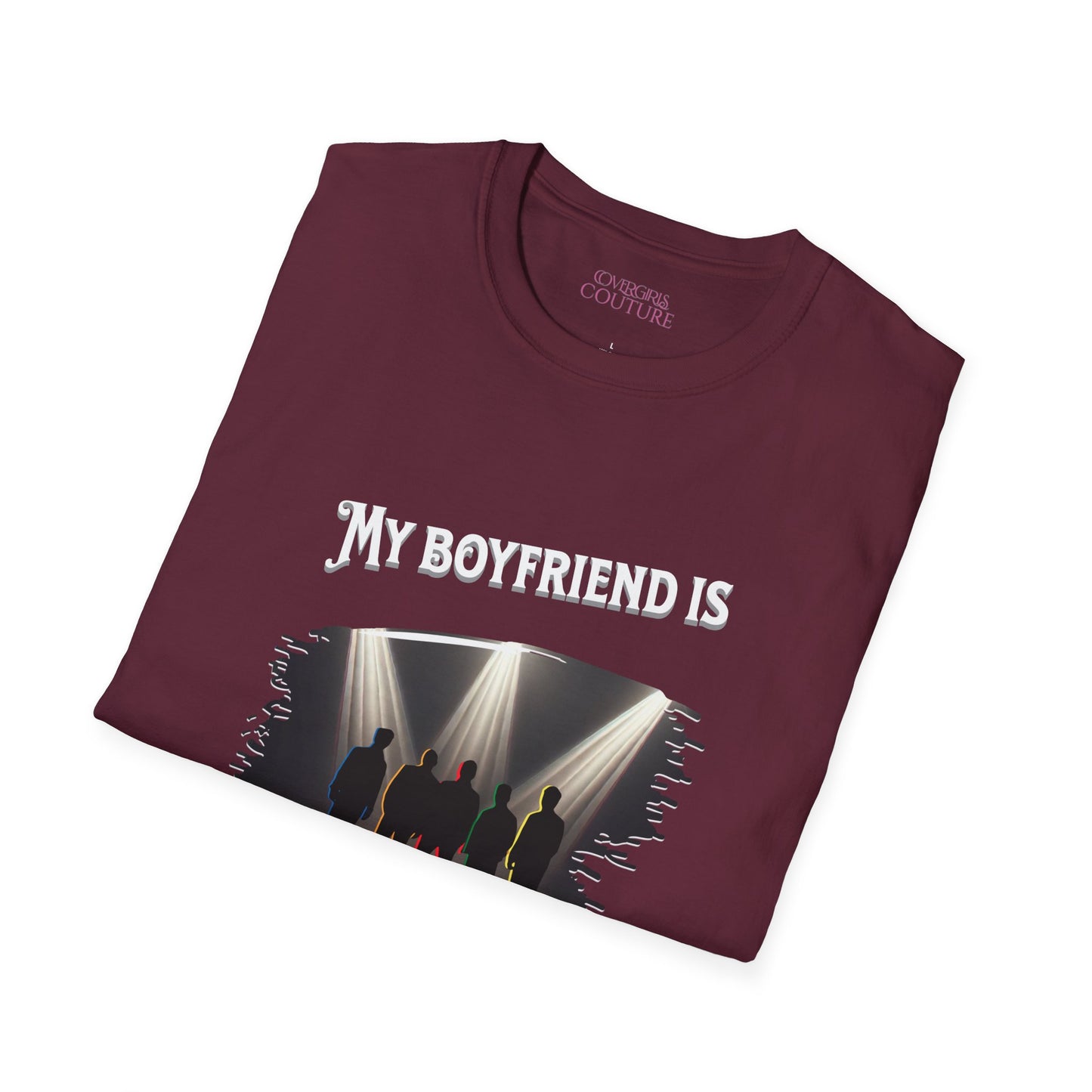 Boyfriend Concert T-Shirt, Unisex Softstyle Tee, Concert Apparel, Music Lover Gift, Stage Fan Shirt, Birthday Gift for Her, Casual Wear