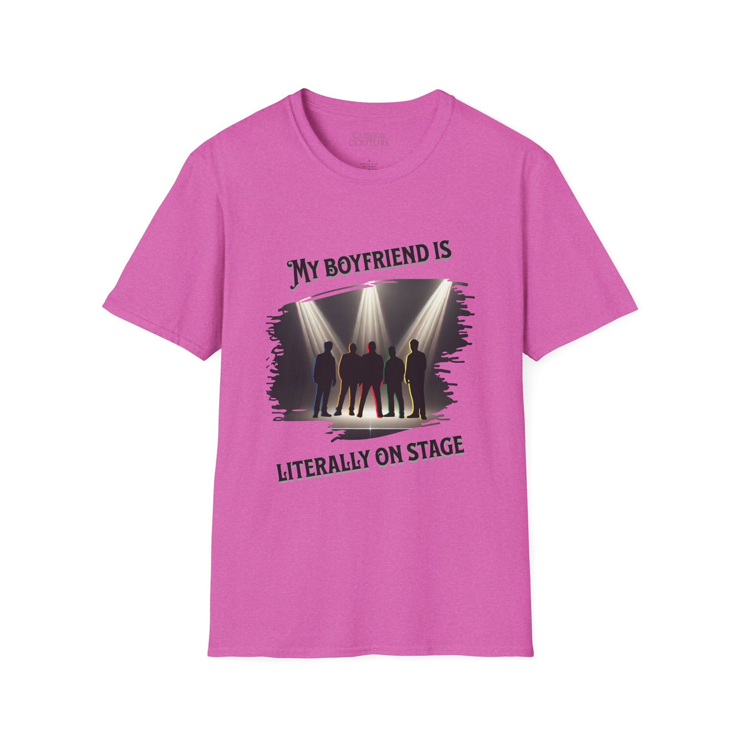 Unisex Softstyle T-Shirt - 'My Boyfriend Is Literally On Stage' Graphic Tee, Concert Fan Shirt, Gift for Music Lovers, Casual Everyday [...]