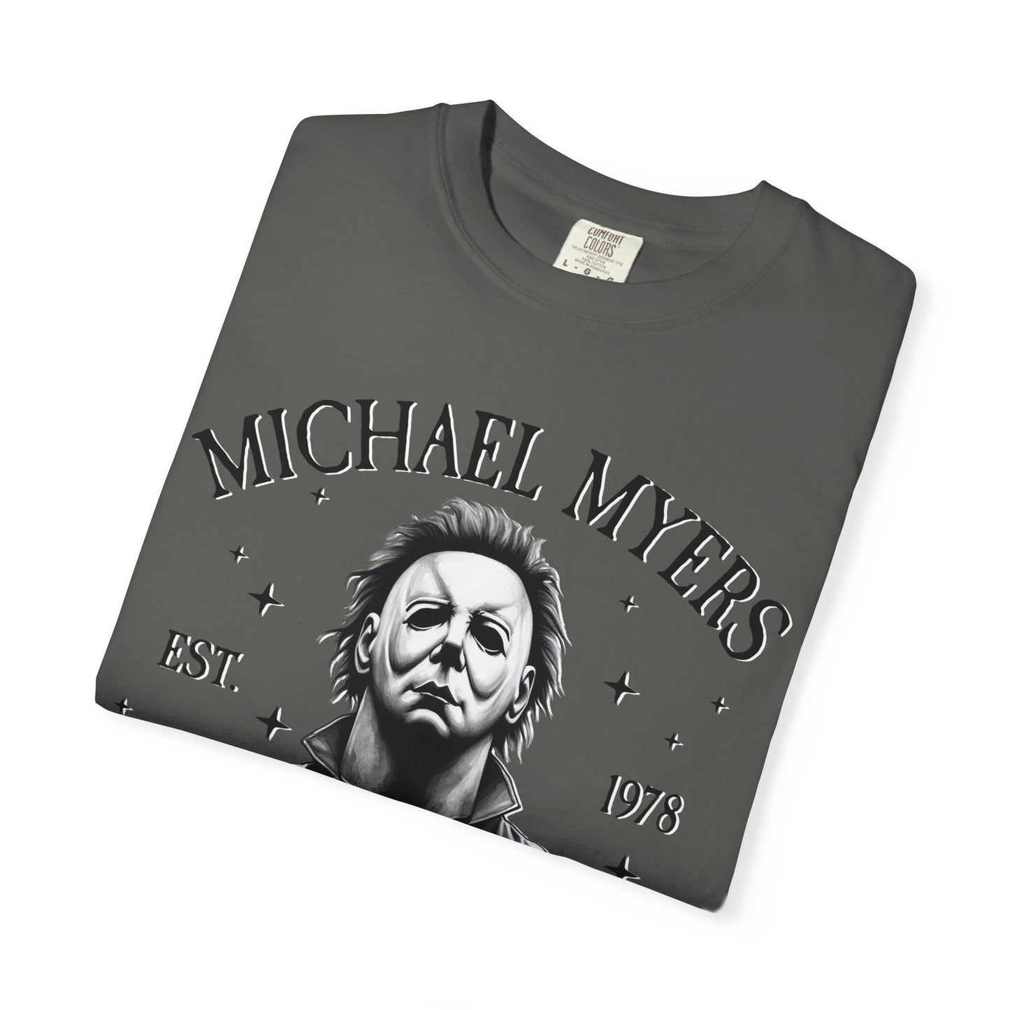 Michael Myers Butcher Shop T-Shirt, Unisex Horror Tee, Halloween Costume Shirt, Gift for Horror Fans, Graphic Novelty Shirt, Spooky Apparel